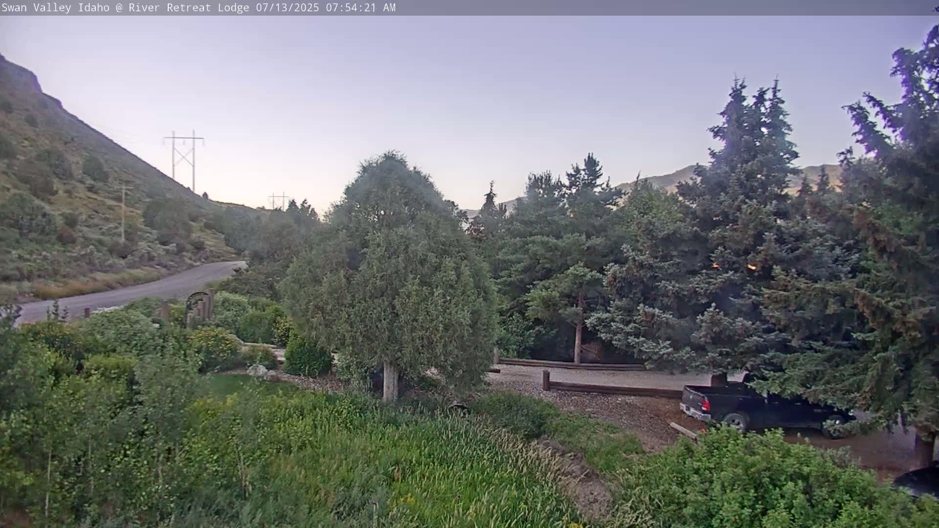 Swan Valley , River Retreat Lodge Live Cam - Irwin, Bonneville, Idaho, USA