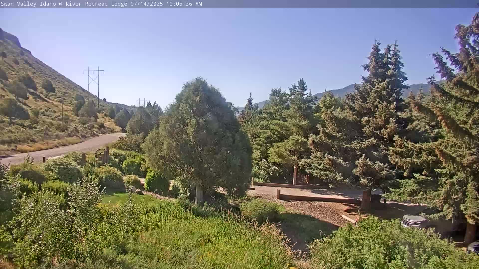 Swan Valley , River Retreat Lodge Live Cam - Irwin, Bonneville, Idaho, USA