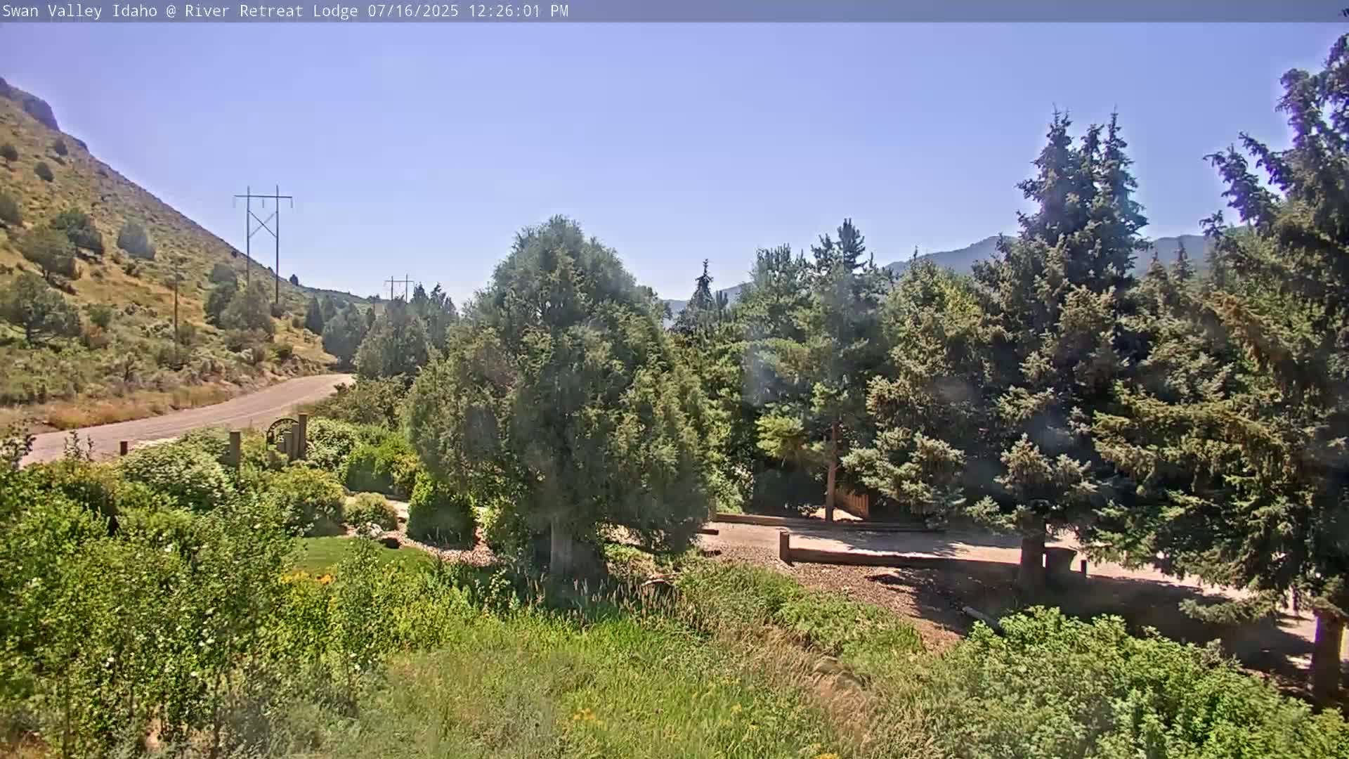 Swan Valley , River Retreat Lodge Live Cam - Irwin, Bonneville, Idaho, USA