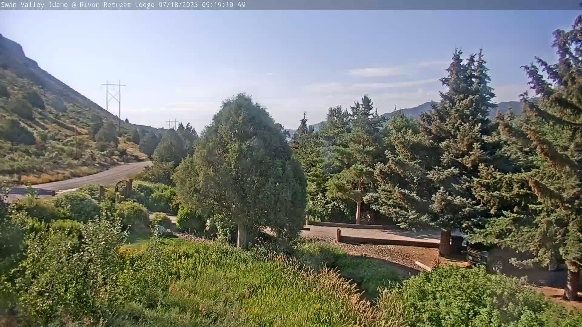 Swan Valley , River Retreat Lodge Live Cam - Irwin, Bonneville, Idaho, USA