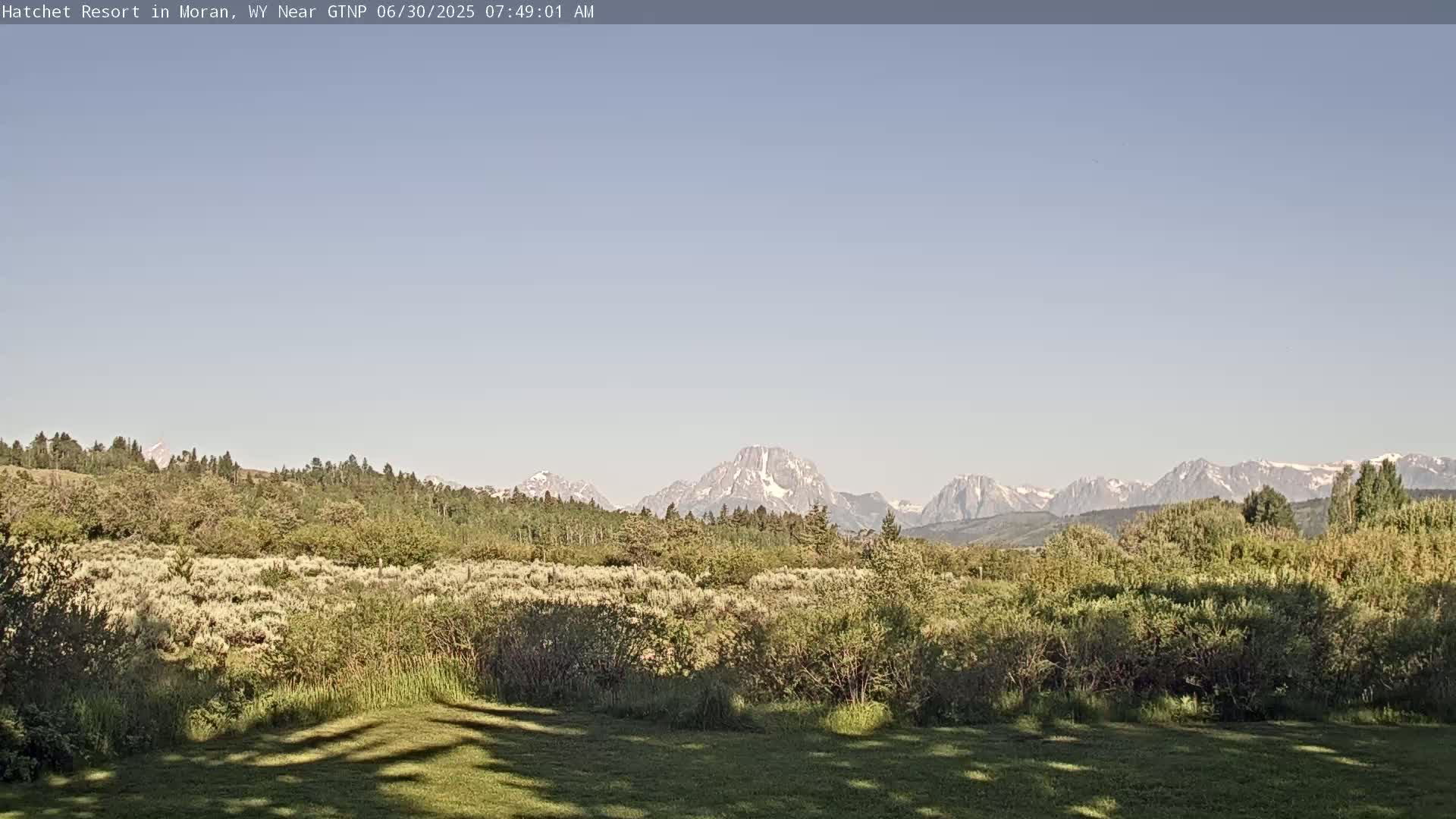 Moran, Hatchet Campground Live Cam - Moran, Teton, Wyoming, USA