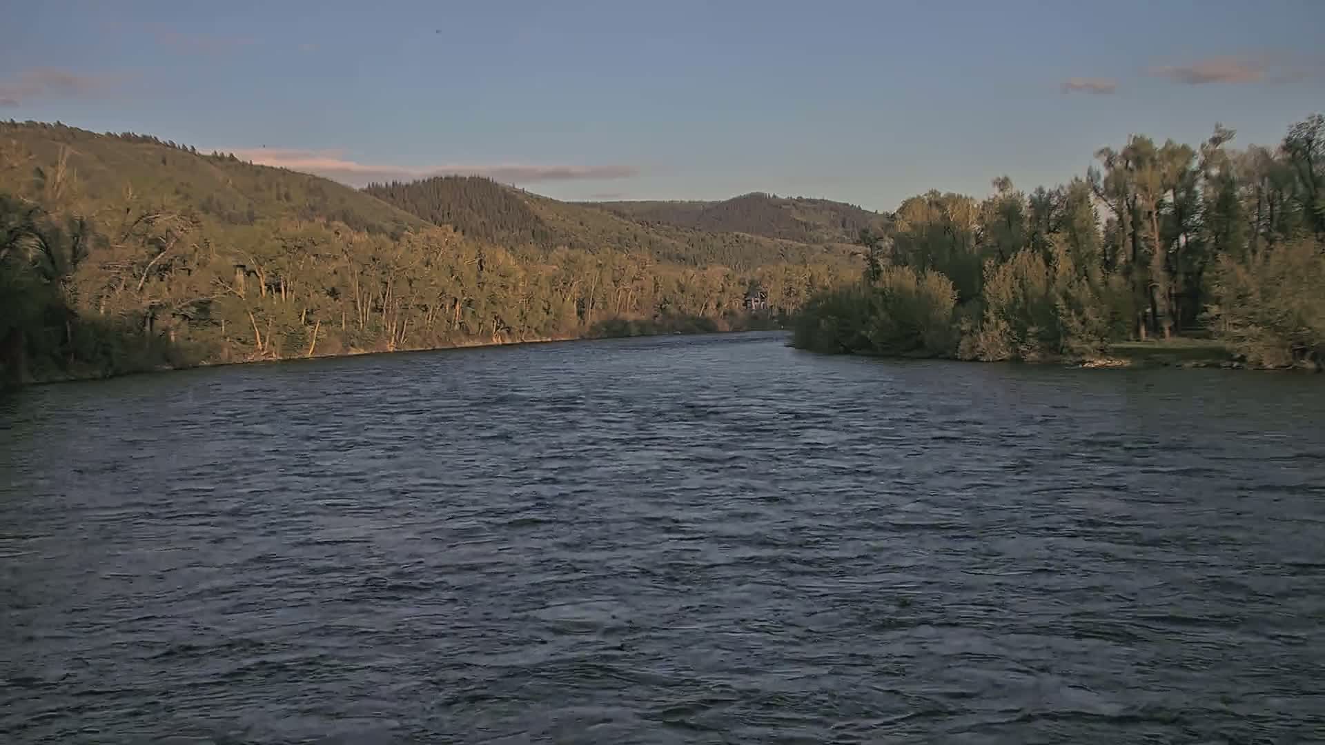 South Fork (Snake) River View from The Lodge at Palisades Creek Live Cam - Irwin, Bonneville, Idaho, USA