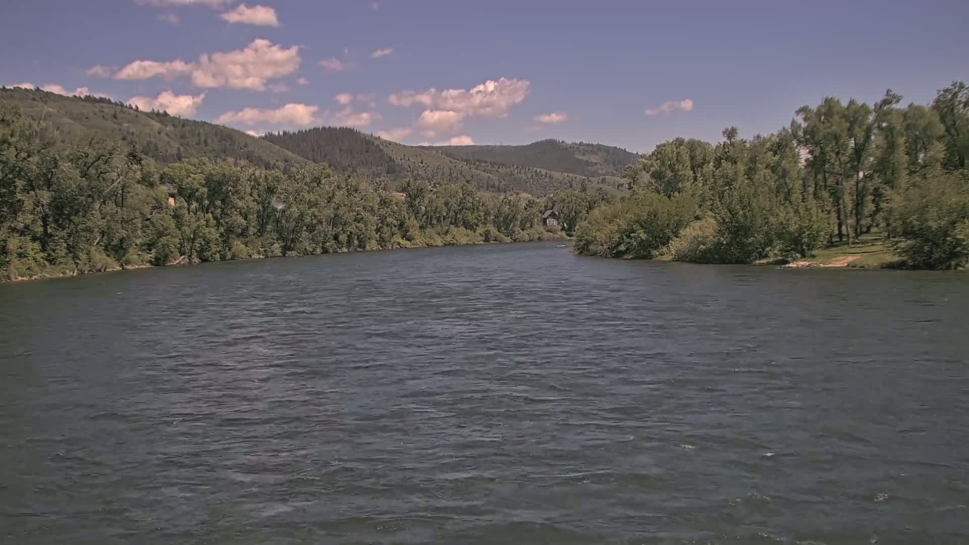 South Fork (Snake) River View from The Lodge at Palisades Creek Live Cam - Irwin, Bonneville, Idaho, USA