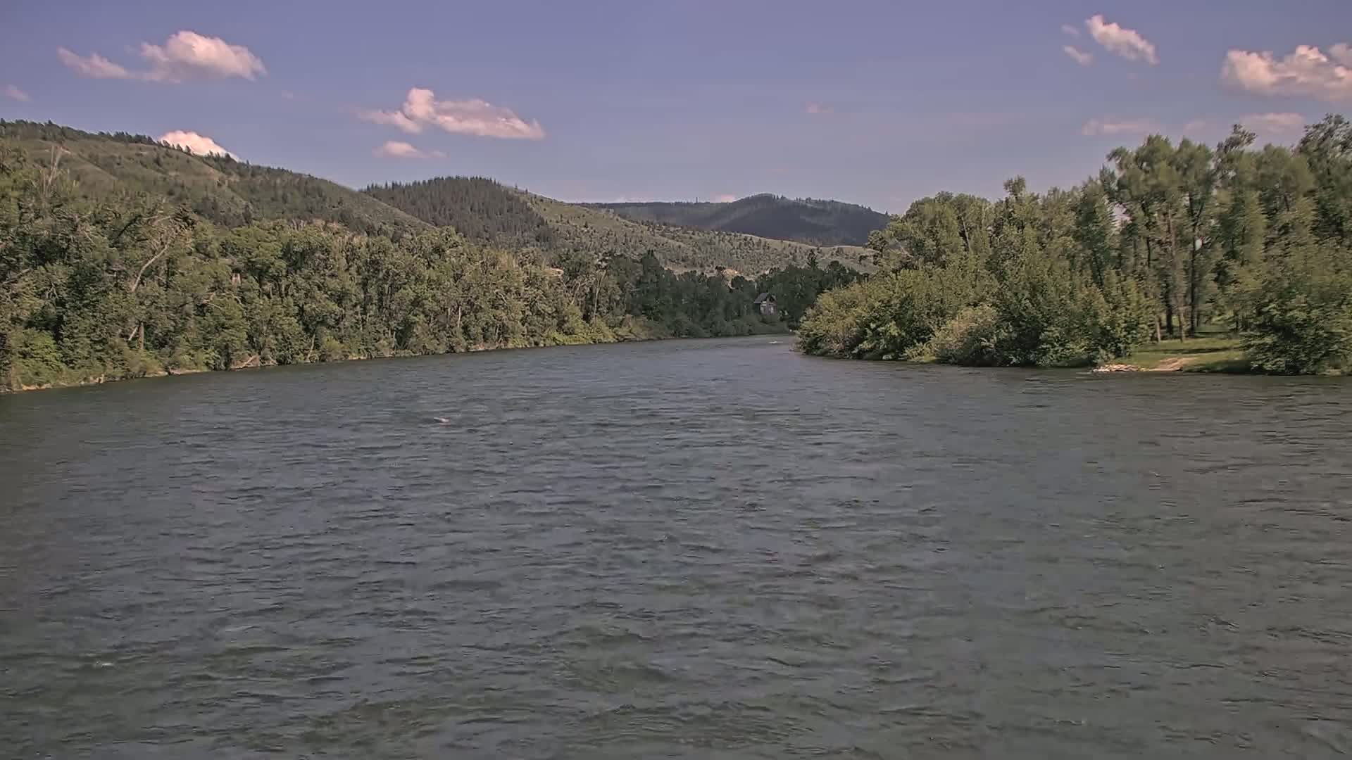 South Fork (Snake) River View from The Lodge at Palisades Creek Live Cam - Irwin, Bonneville, Idaho, USA