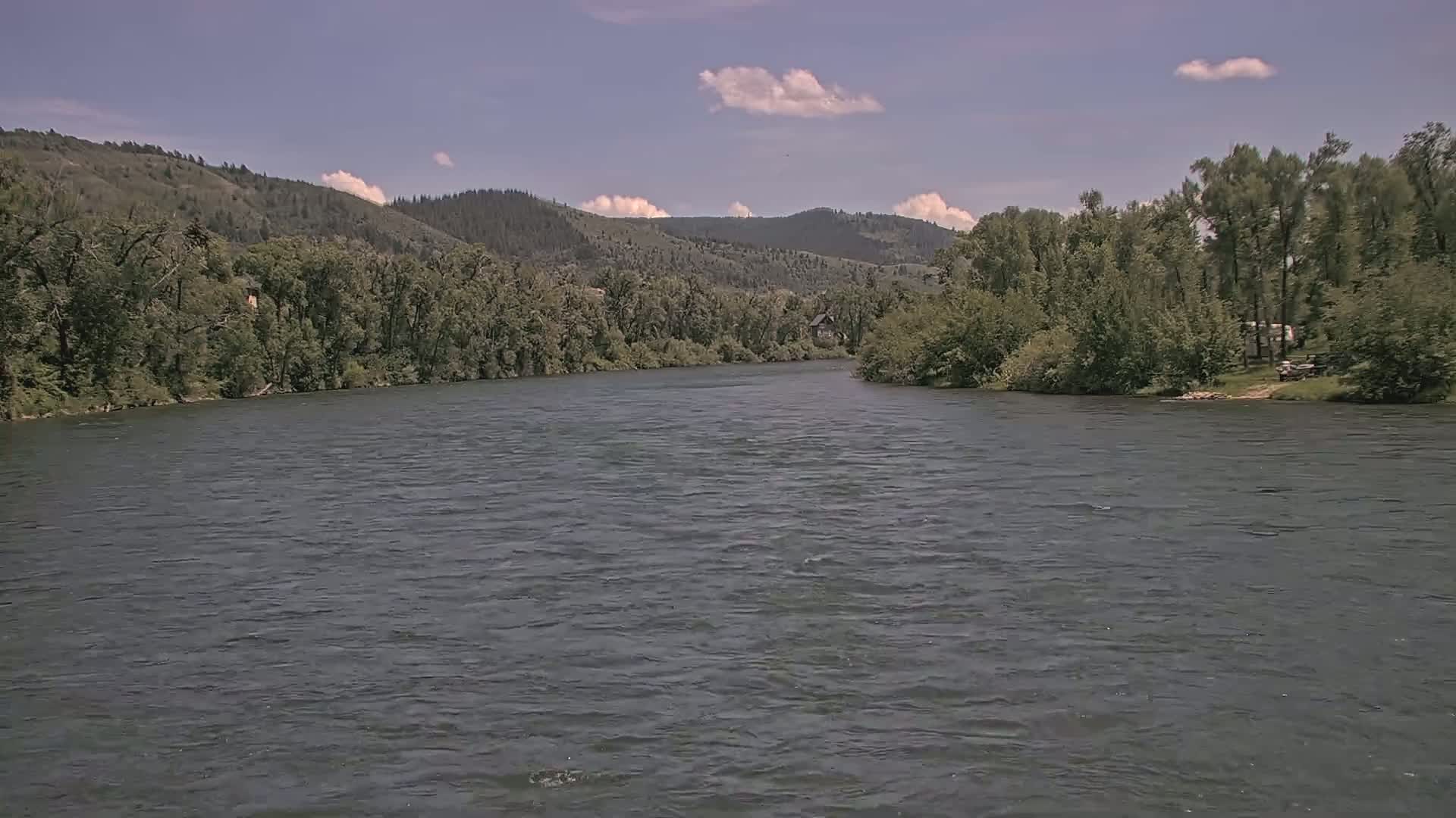 South Fork (Snake) River View from The Lodge at Palisades Creek Live Cam - Irwin, Bonneville, Idaho, USA