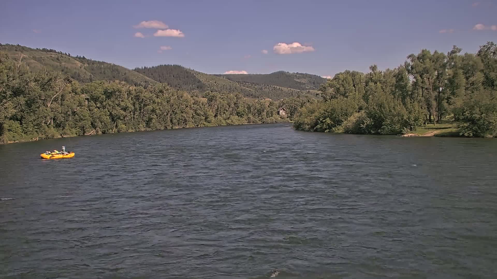 South Fork (Snake) River View from The Lodge at Palisades Creek Live Cam - Irwin, Bonneville, Idaho, USA