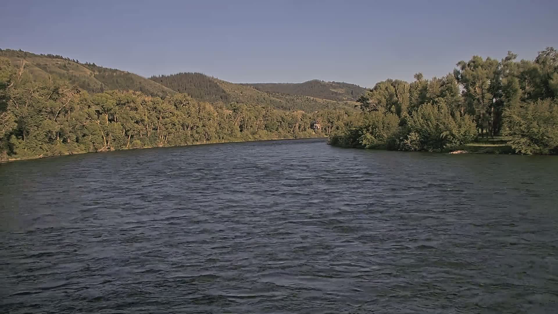 South Fork (Snake) River View from The Lodge at Palisades Creek Live Cam - Irwin, Bonneville, Idaho, USA