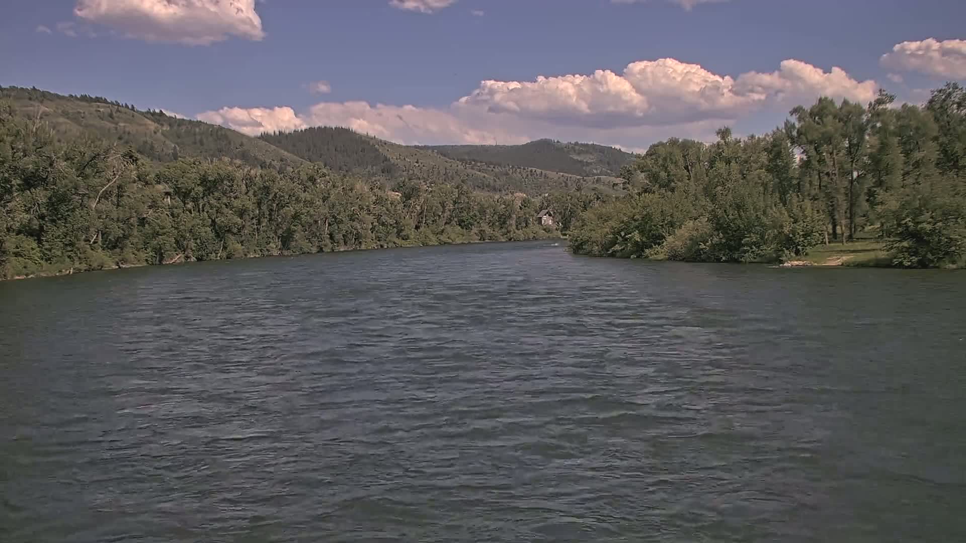 South Fork (Snake) River View from The Lodge at Palisades Creek Live Cam - Irwin, Bonneville, Idaho, USA