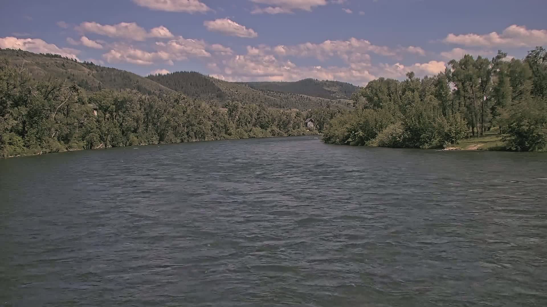 South Fork (Snake) River View from The Lodge at Palisades Creek Live Cam - Irwin, Bonneville, Idaho, USA