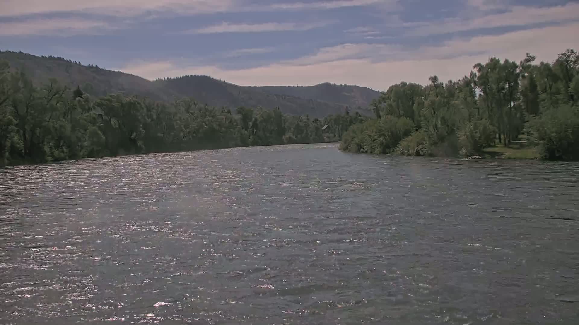 South Fork (Snake) River View from The Lodge at Palisades Creek Live Cam - Irwin, Bonneville, Idaho, USA