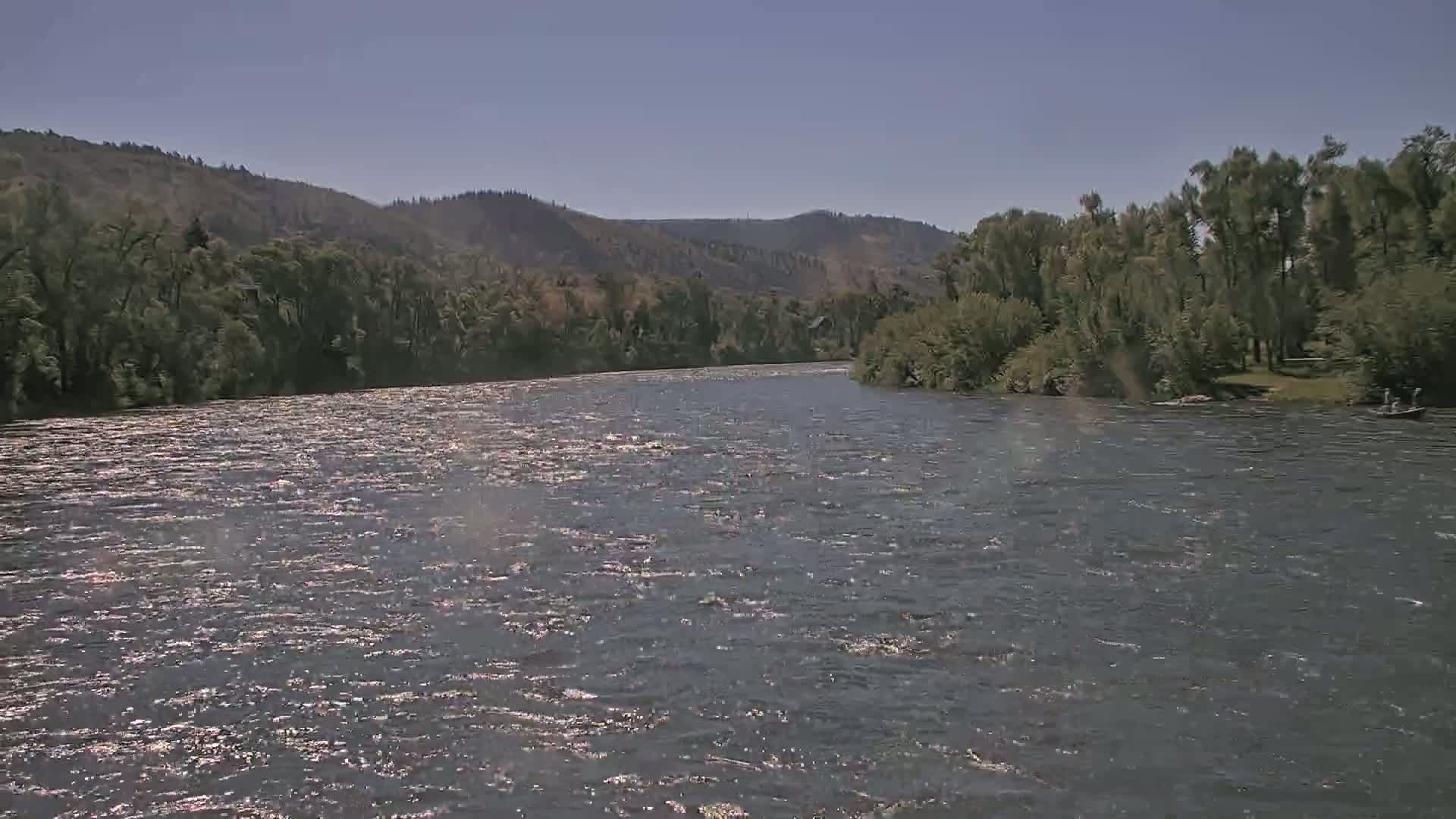 South Fork (Snake) River View from The Lodge at Palisades Creek Live Cam - Irwin, Bonneville, Idaho, USA