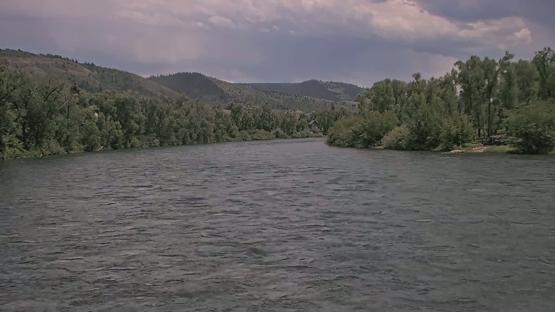 South Fork (Snake) River View from The Lodge at Palisades Creek Live Cam - Irwin, Bonneville, Idaho, USA