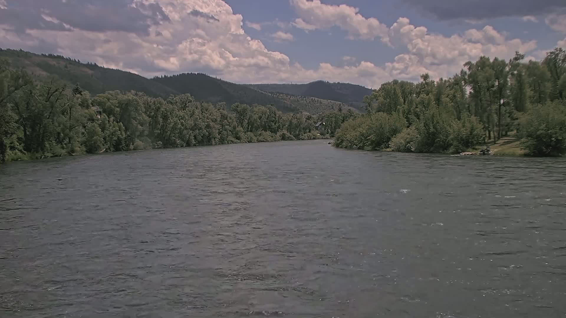 South Fork (Snake) River View from The Lodge at Palisades Creek Live Cam - Irwin, Bonneville, Idaho, USA