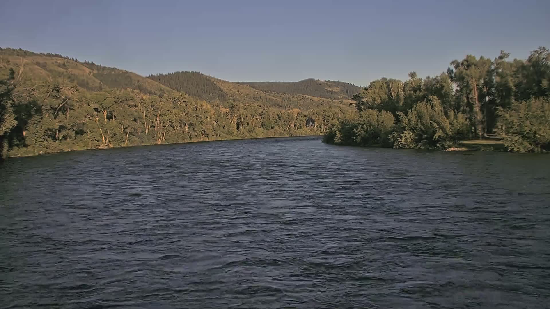 South Fork (Snake) River View from The Lodge at Palisades Creek Live Cam - Irwin, Bonneville, Idaho, USA