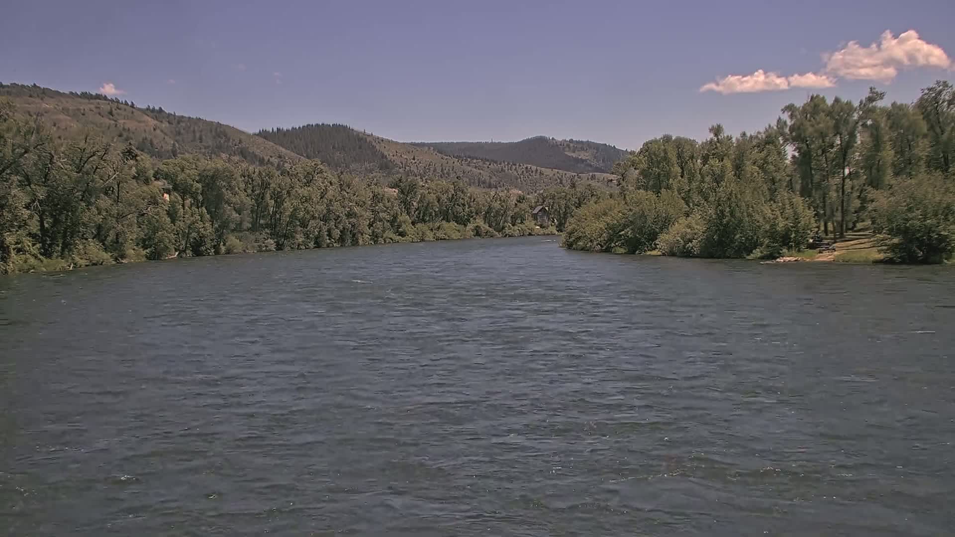 South Fork (Snake) River View from The Lodge at Palisades Creek Live Cam - Irwin, Bonneville, Idaho, USA