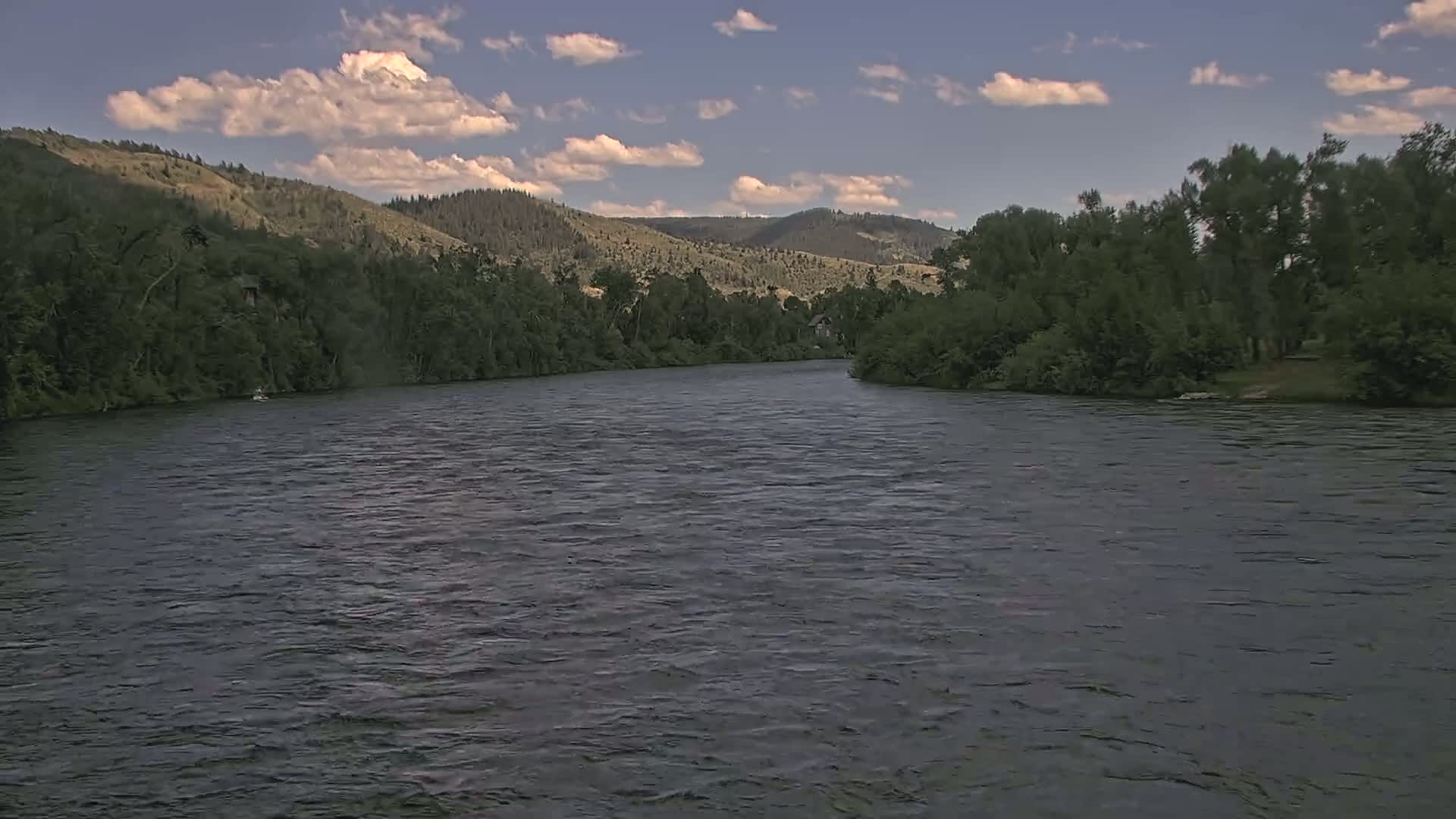 South Fork (Snake) River View from The Lodge at Palisades Creek Live Cam - Irwin, Bonneville, Idaho, USA