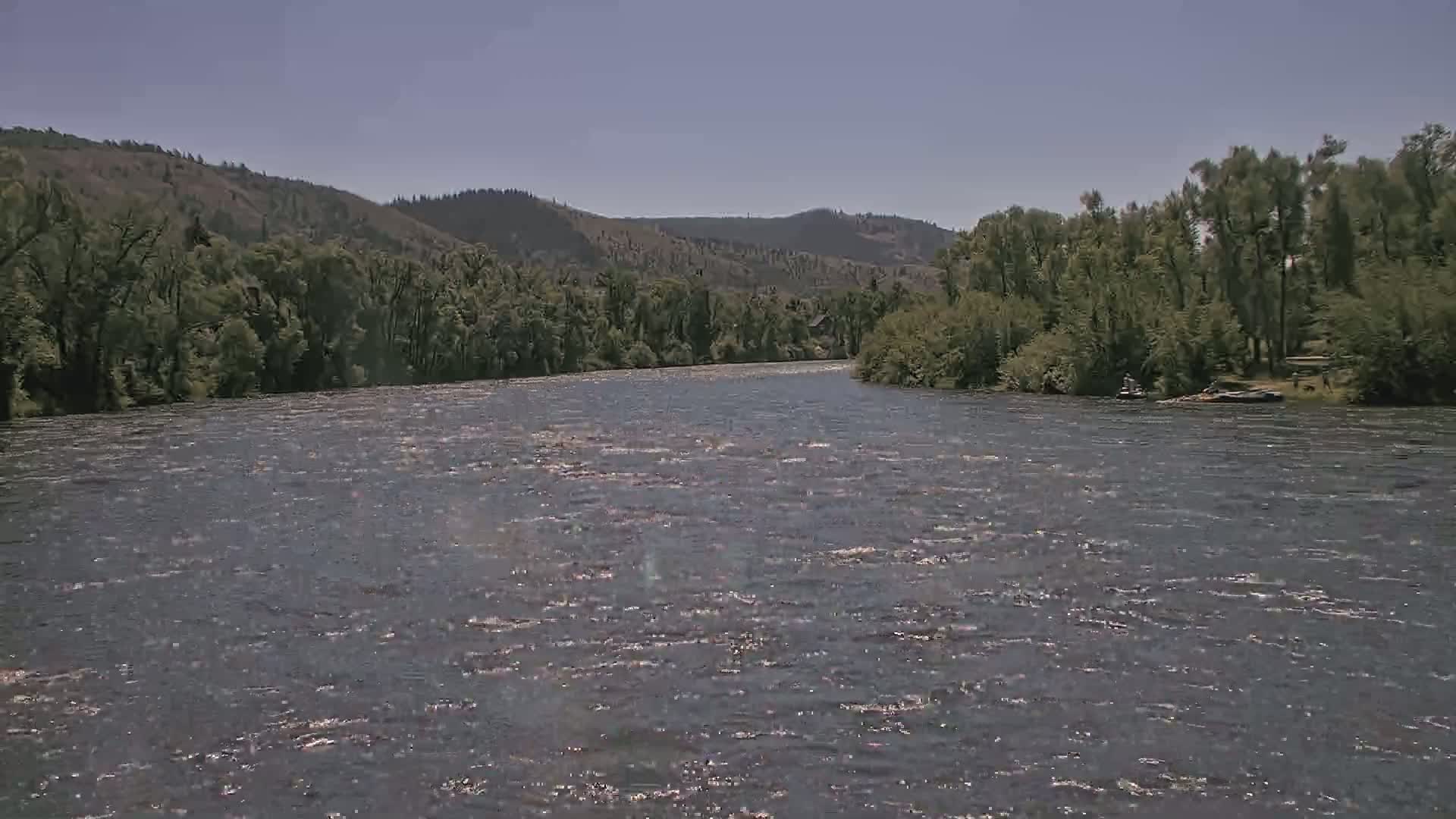South Fork (Snake) River View from The Lodge at Palisades Creek Live Cam - Irwin, Bonneville, Idaho, USA