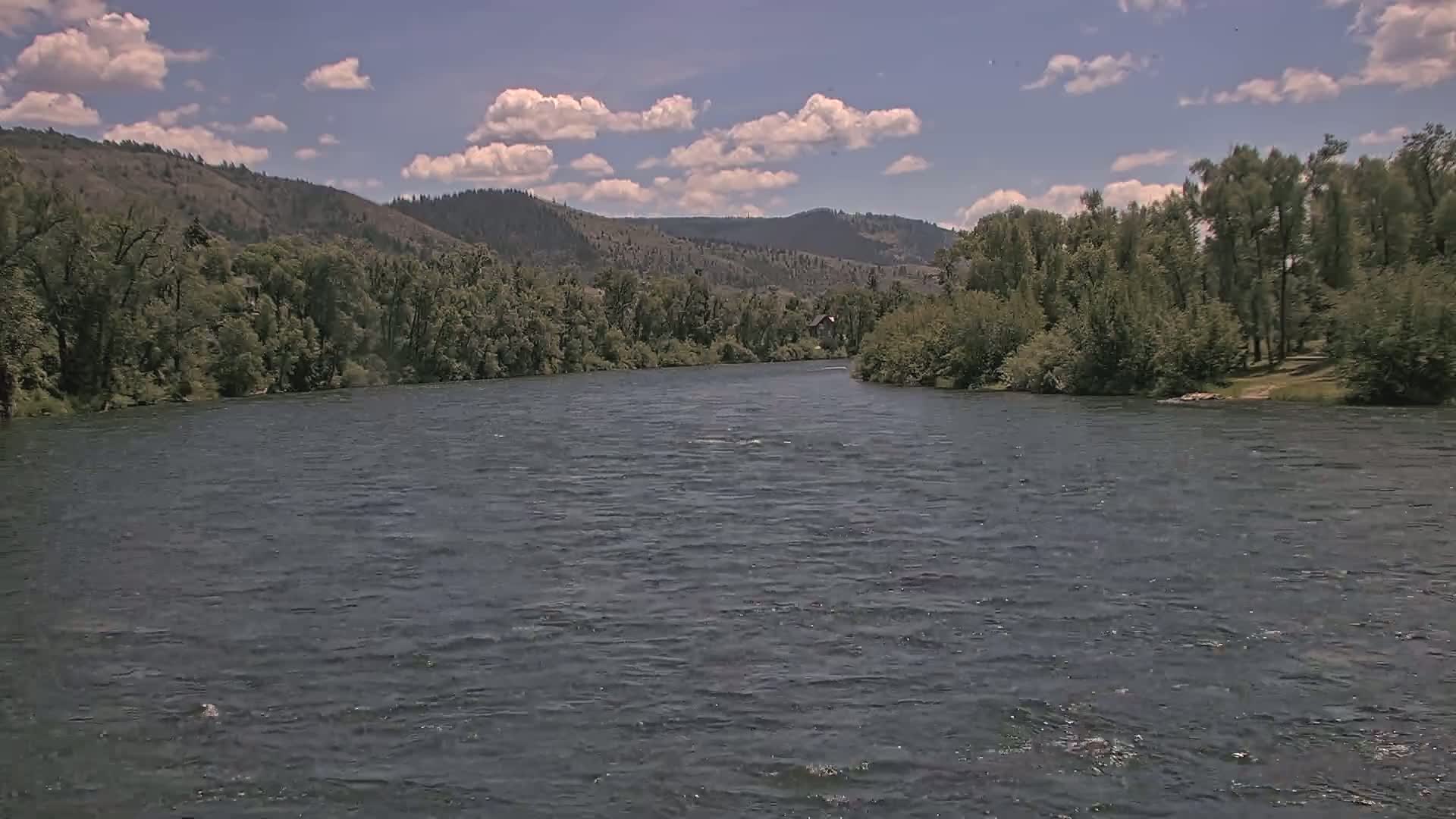 South Fork (Snake) River View from The Lodge at Palisades Creek Live Cam - Irwin, Bonneville, Idaho, USA