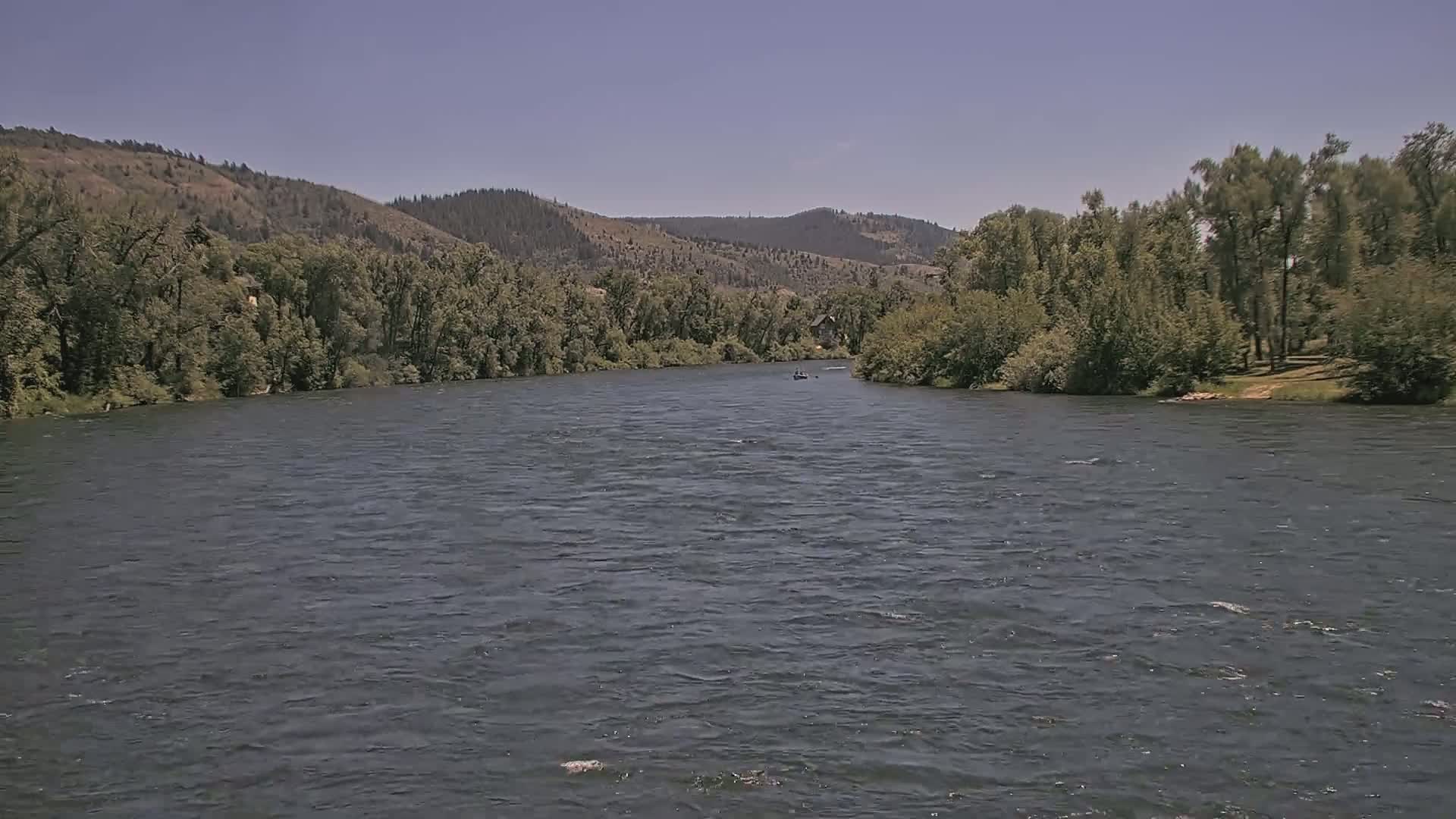 South Fork (Snake) River View from The Lodge at Palisades Creek Live Cam - Irwin, Bonneville, Idaho, USA