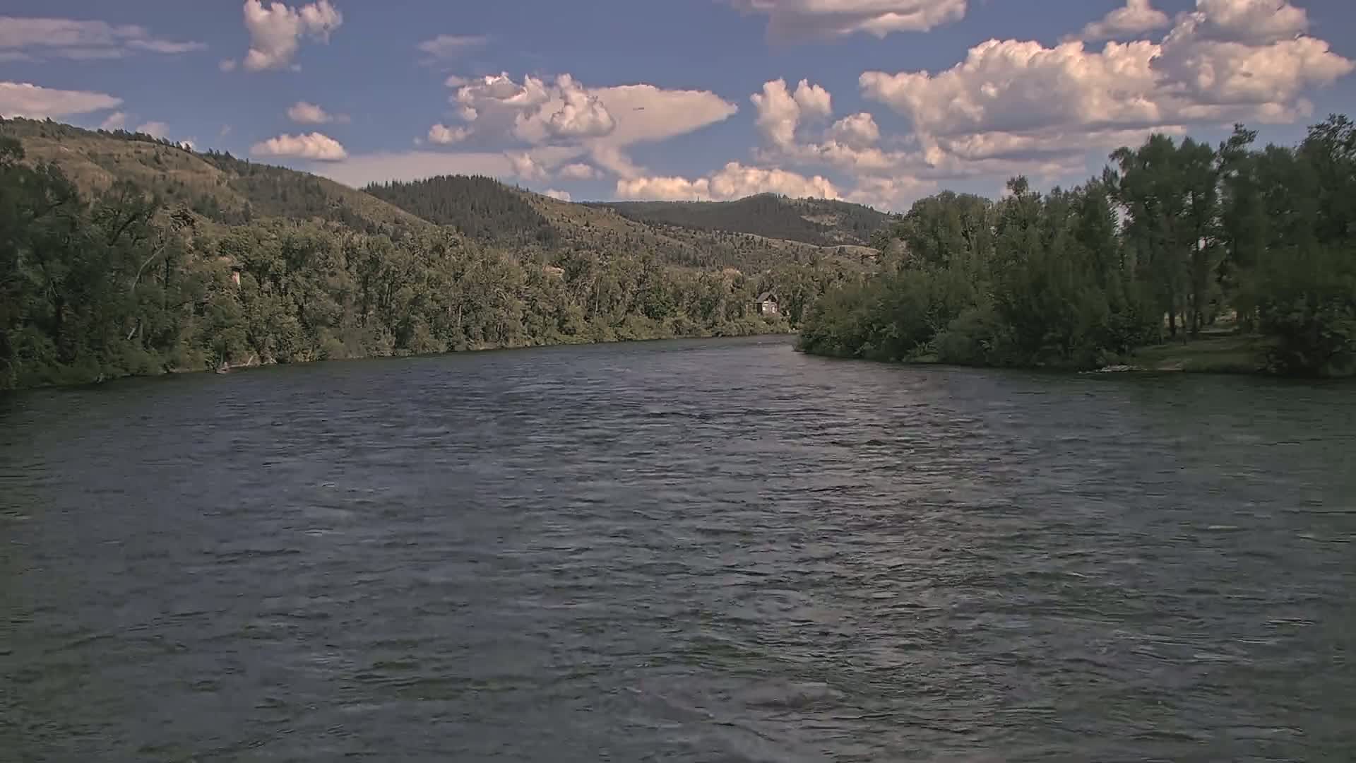 South Fork (Snake) River View from The Lodge at Palisades Creek Live Cam - Irwin, Bonneville, Idaho, USA