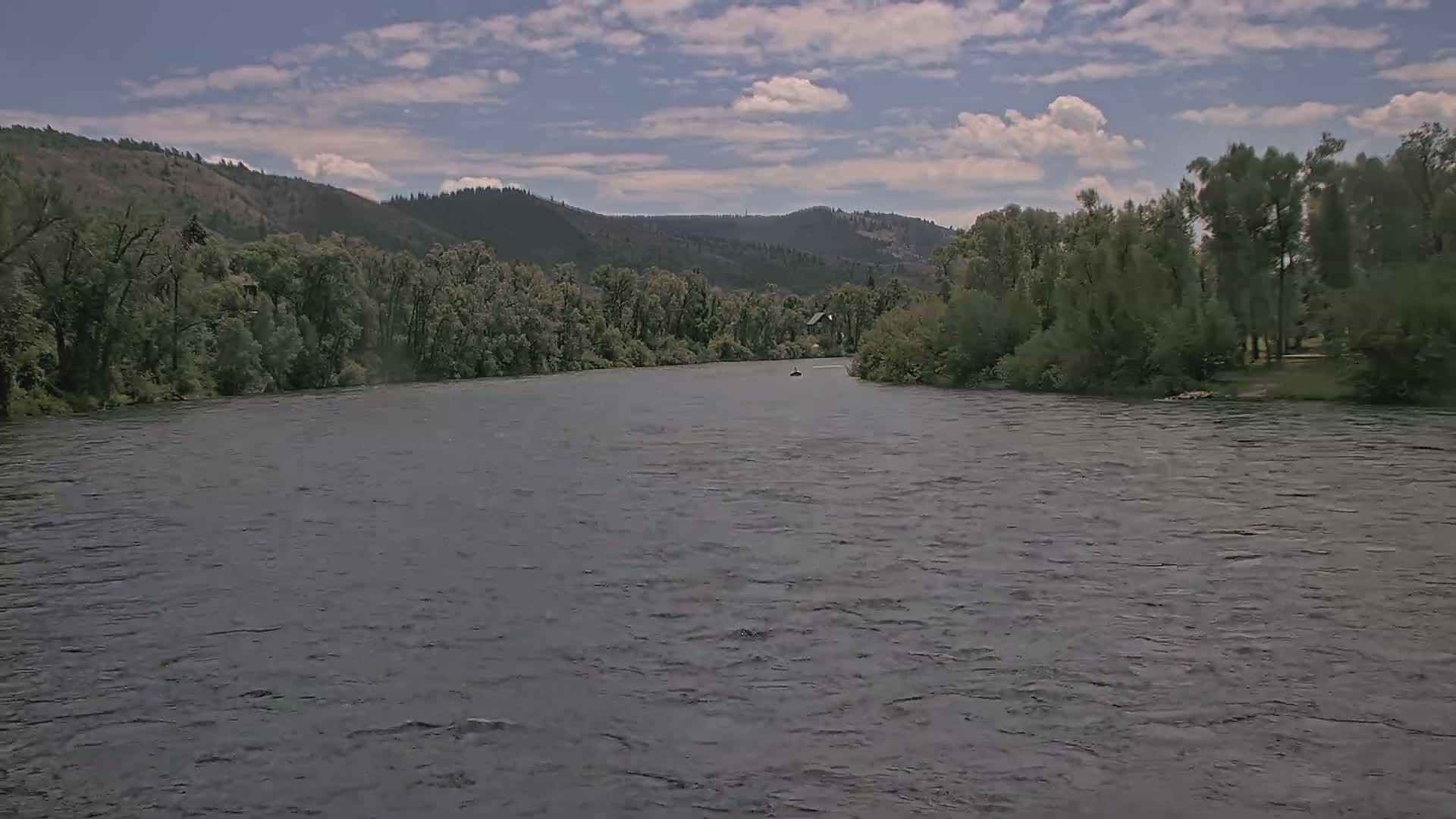 South Fork (Snake) River View from The Lodge at Palisades Creek Live Cam - Irwin, Bonneville, Idaho, USA
