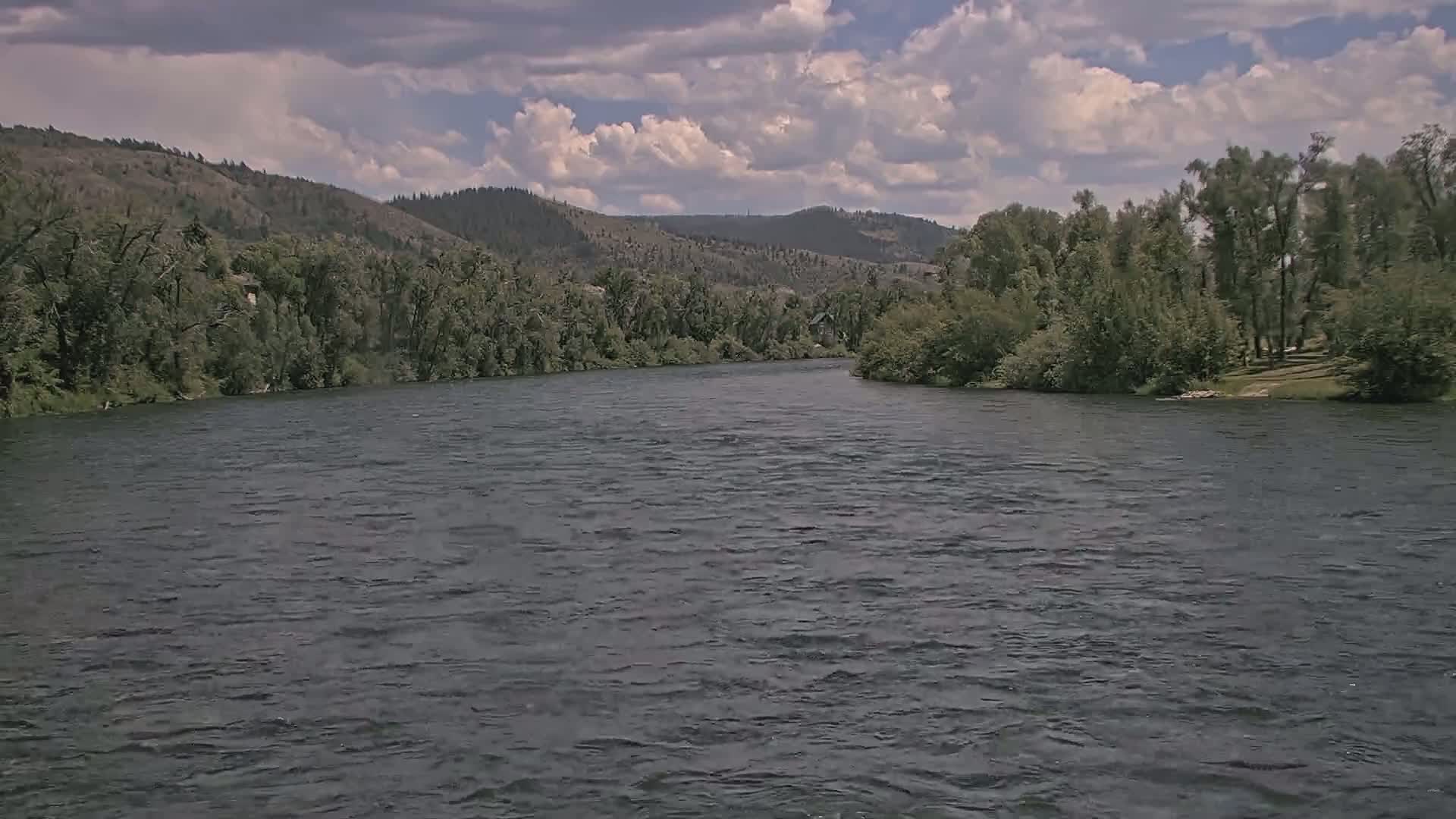 South Fork (Snake) River View from The Lodge at Palisades Creek Live Cam - Irwin, Bonneville, Idaho, USA
