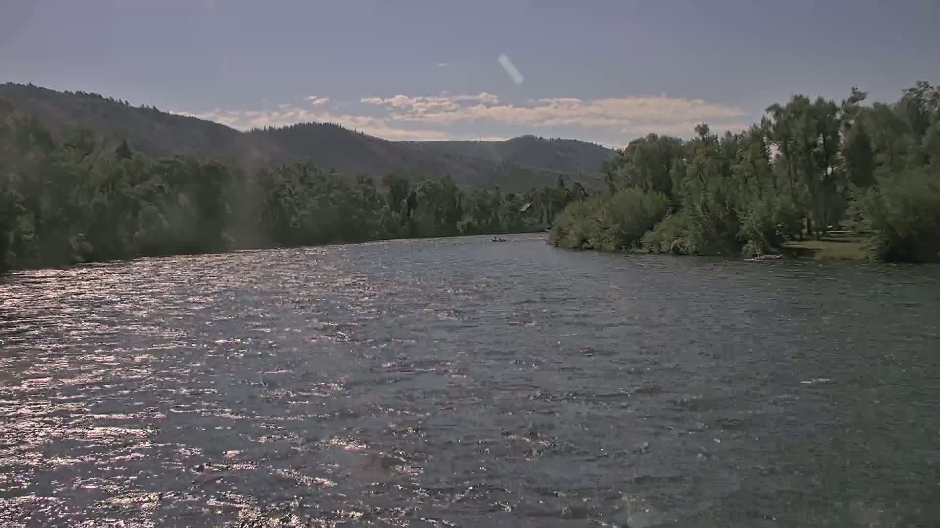 South Fork (Snake) River View from The Lodge at Palisades Creek Live Cam - Irwin, Bonneville, Idaho, USA