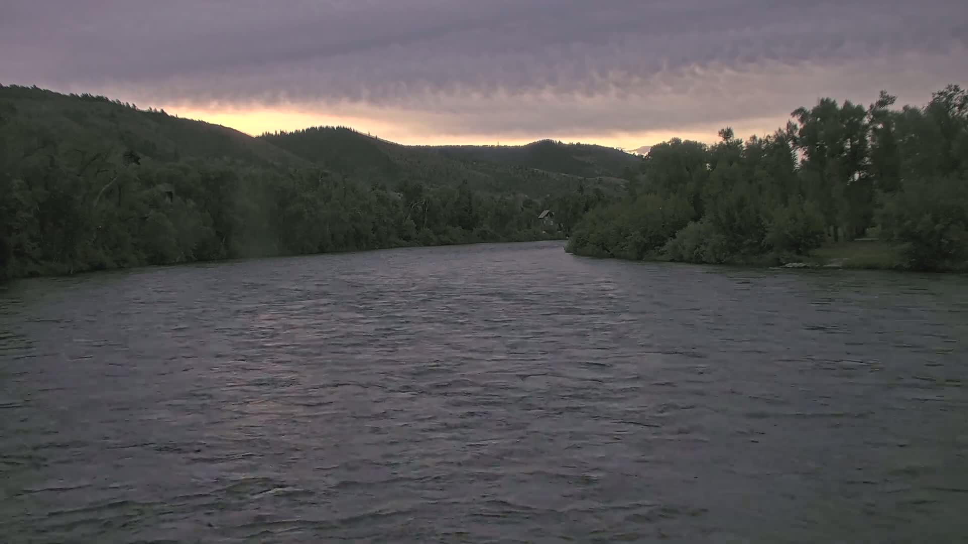South Fork (Snake) River View from The Lodge at Palisades Creek Live Cam - Irwin, Bonneville, Idaho, USA