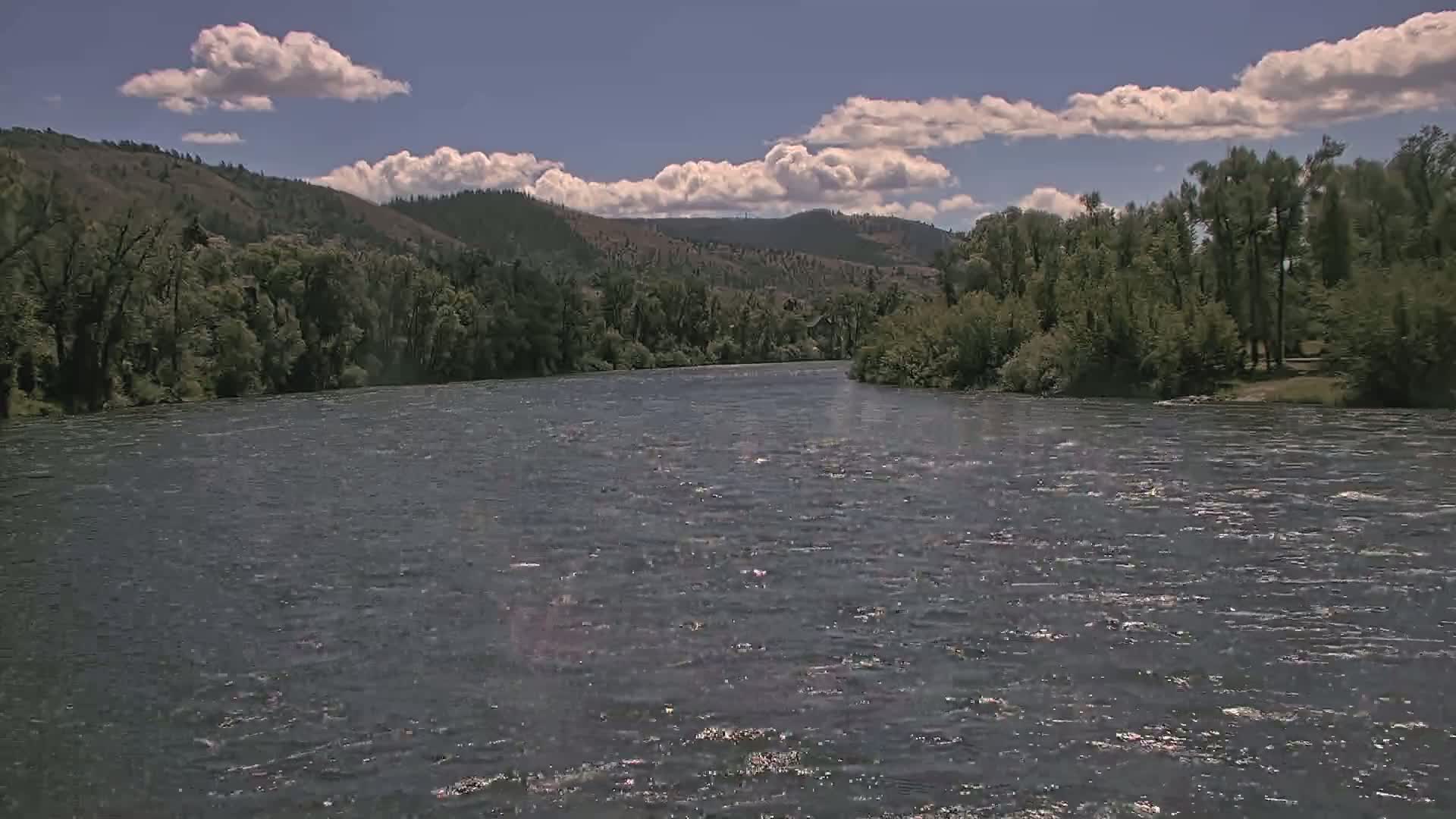 South Fork (Snake) River View from The Lodge at Palisades Creek Live Cam - Irwin, Bonneville, Idaho, USA