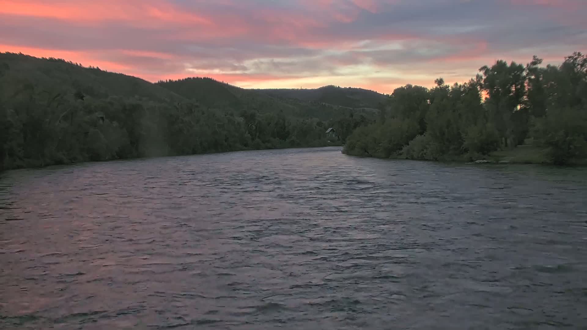 South Fork (Snake) River View from The Lodge at Palisades Creek Live Cam - Irwin, Bonneville, Idaho, USA