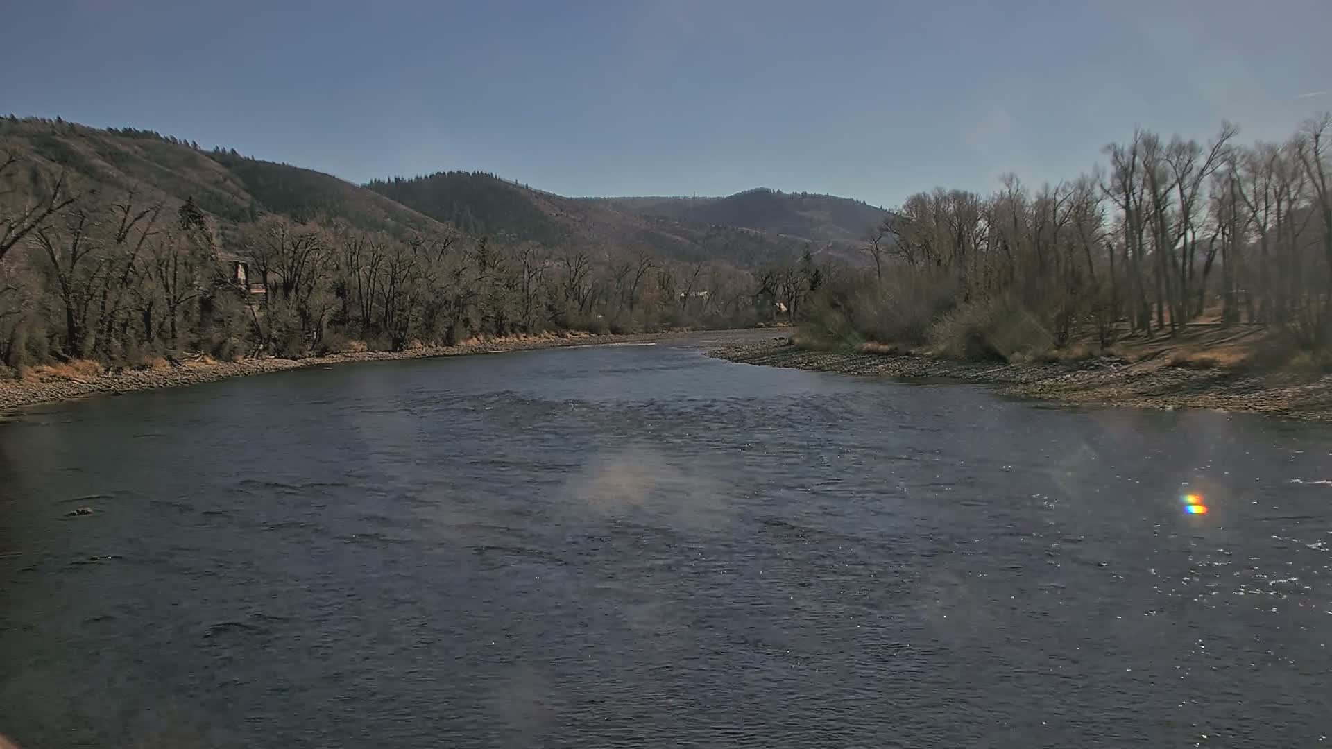 South Fork (Snake) River View from The Lodge at Palisades Creek Live Cam - Irwin, Bonneville, Idaho, USA