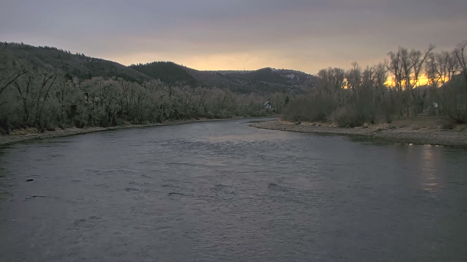 South Fork (Snake) River View from The Lodge at Palisades Creek Live Cam - Irwin, Bonneville, Idaho, USA