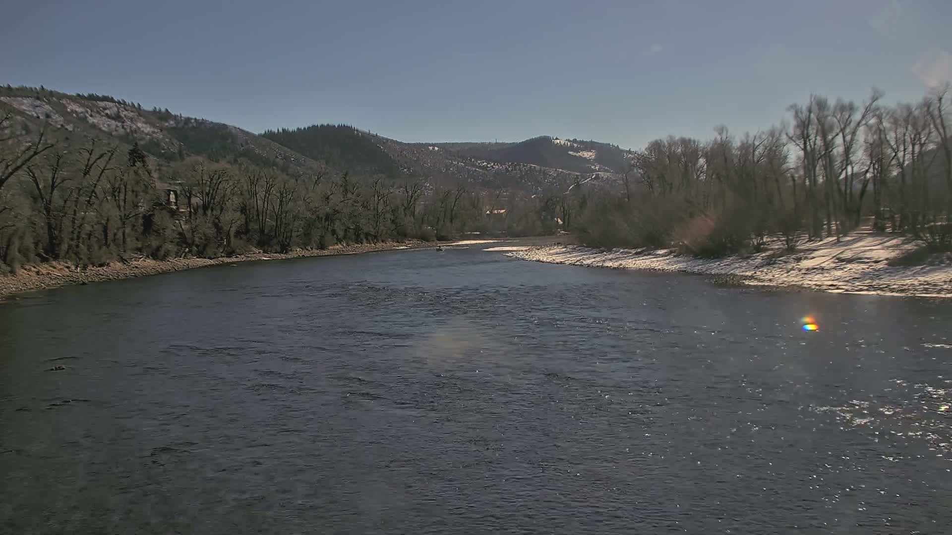 South Fork (Snake) River View from The Lodge at Palisades Creek Live Cam - Irwin, Bonneville, Idaho, USA