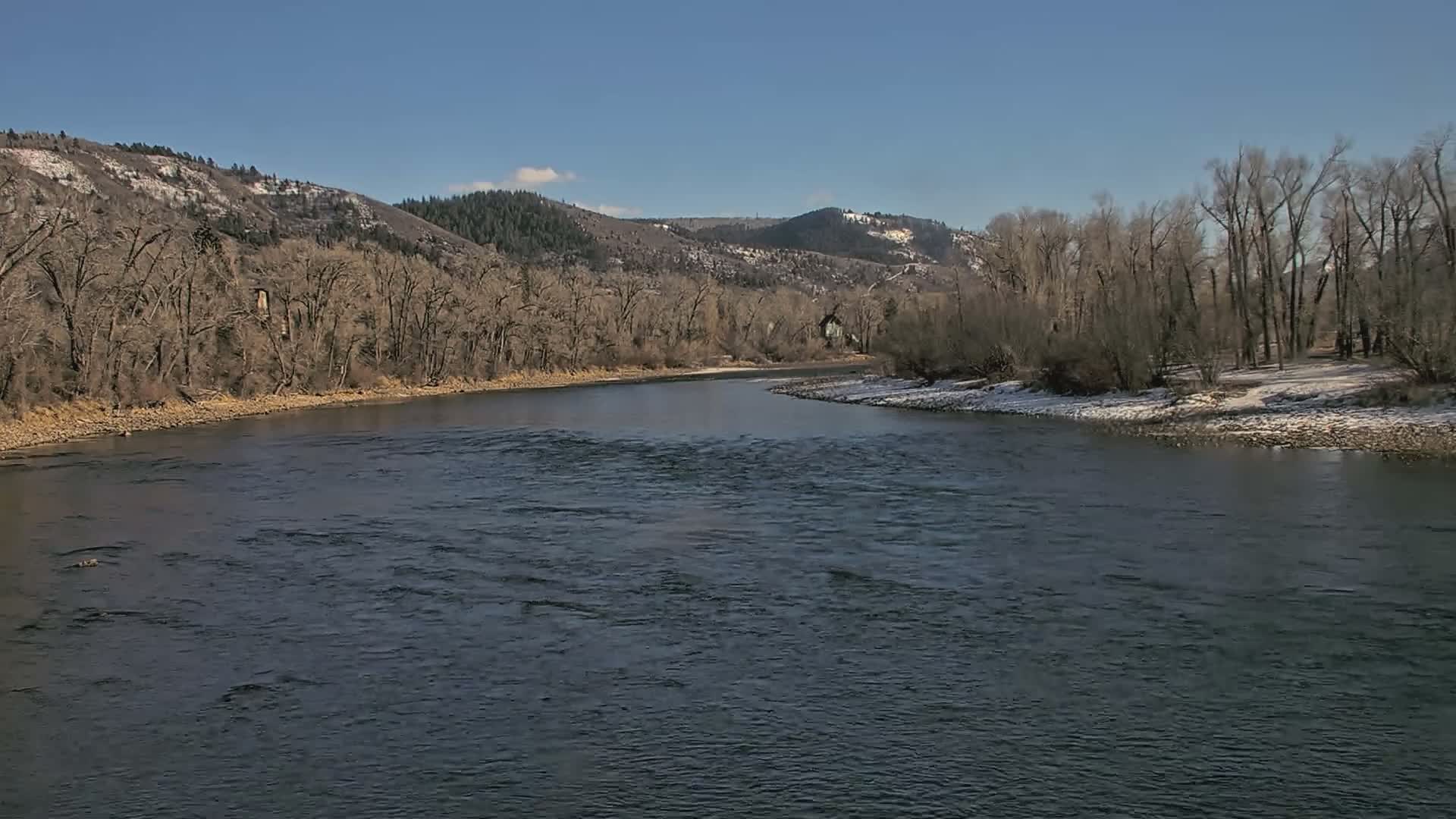 South Fork (Snake) River View from The Lodge at Palisades Creek Live Cam - Irwin, Bonneville, Idaho, USA
