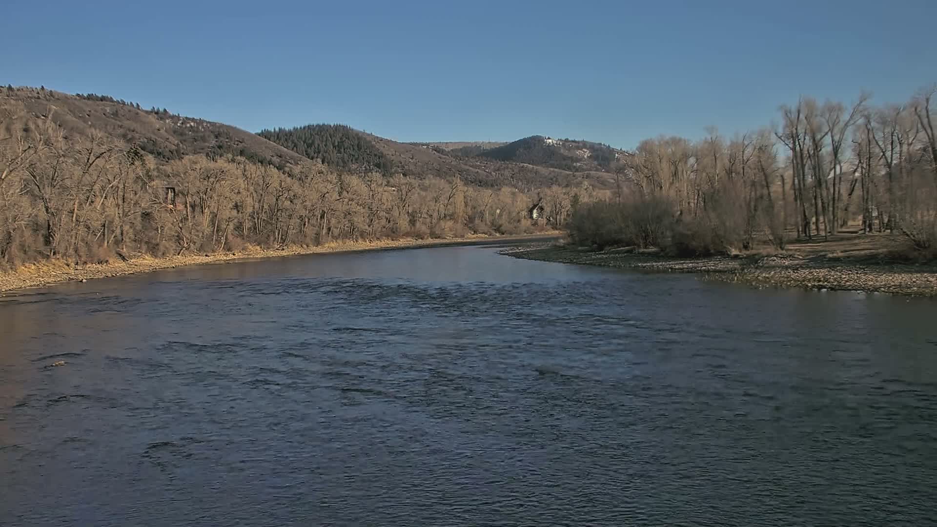 South Fork (Snake) River View from The Lodge at Palisades Creek Live Cam - Irwin, Bonneville, Idaho, USA