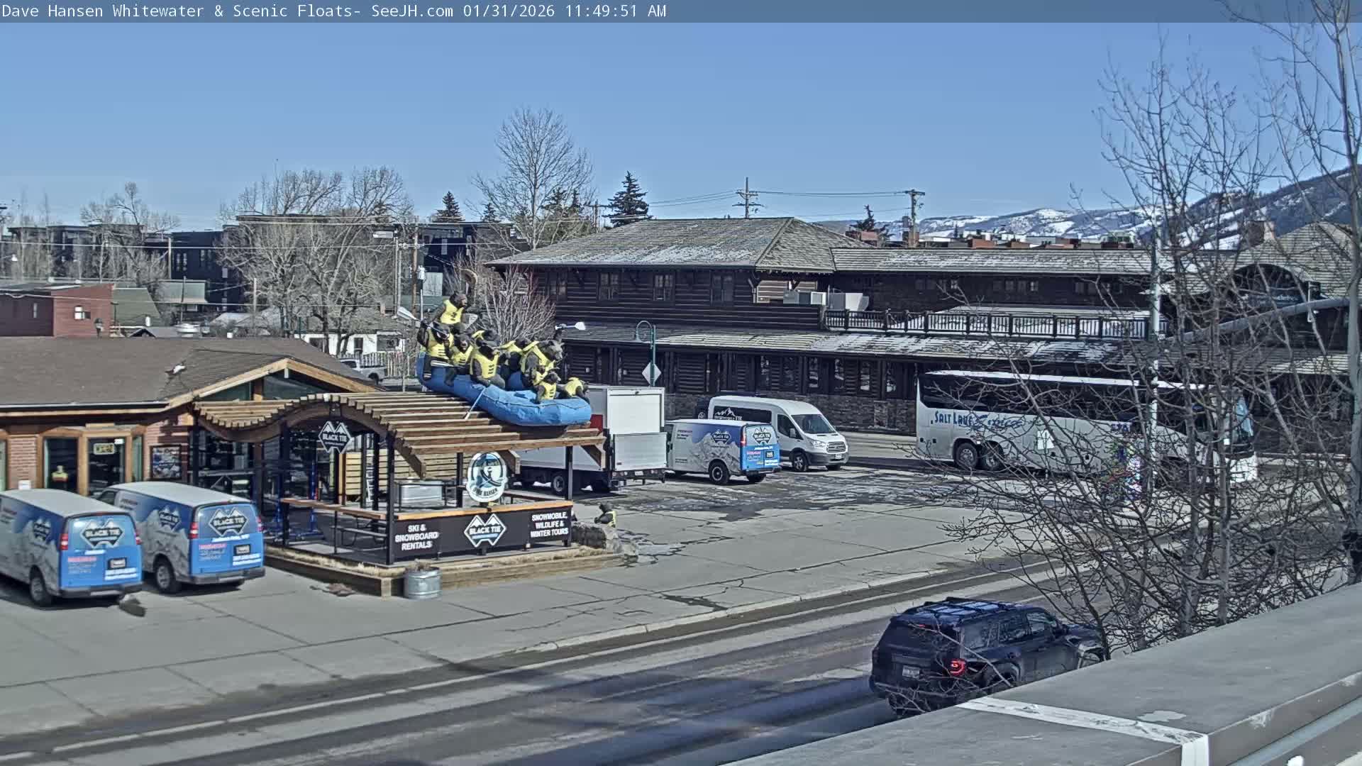 Jackson Hole, Jackson Broadway Avenue & S. Millward St. Junction Live Cam - Jackson, Teton, Wyoming, USA