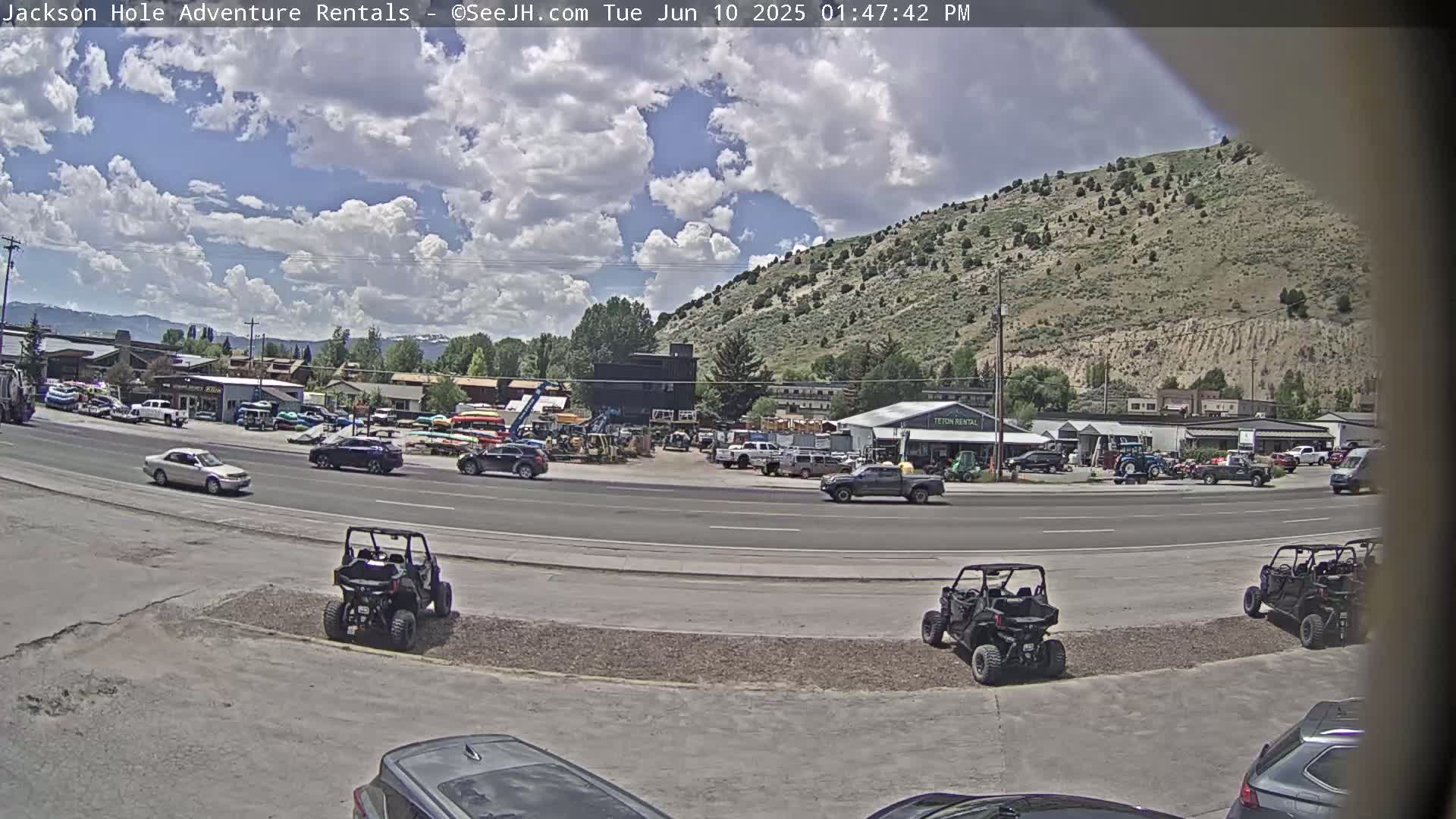 Jackson Hole, Jackson South City Entrance U.S. Highway 191 Live Cam - Jackson, Teton, Wyoming, USA