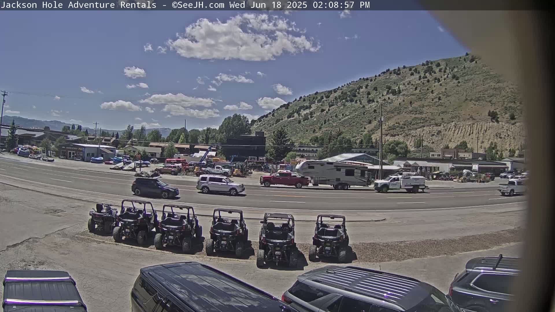 Jackson Hole, Jackson South City Entrance U.S. Highway 191 Live Cam - Jackson, Teton, Wyoming, USA