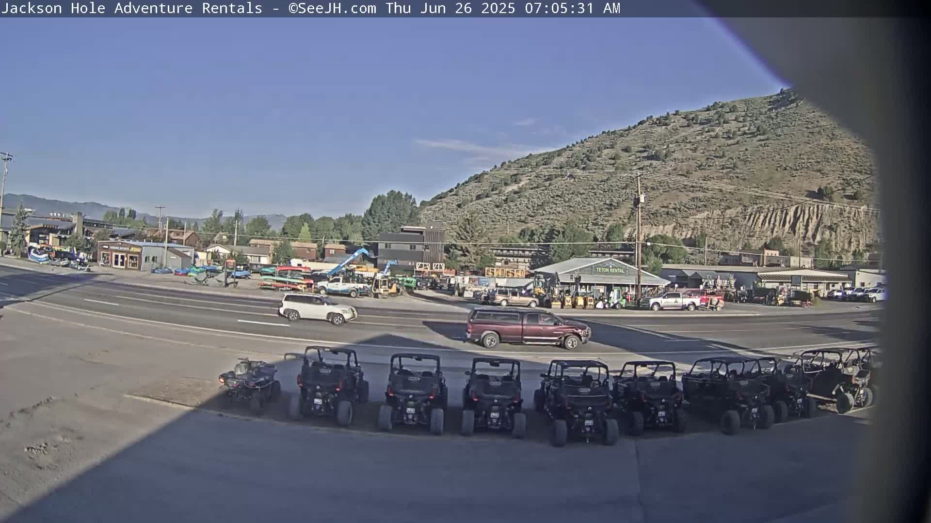 Jackson Hole, Jackson South City Entrance U.S. Highway 191 Live Cam - Jackson, Teton, Wyoming, USA