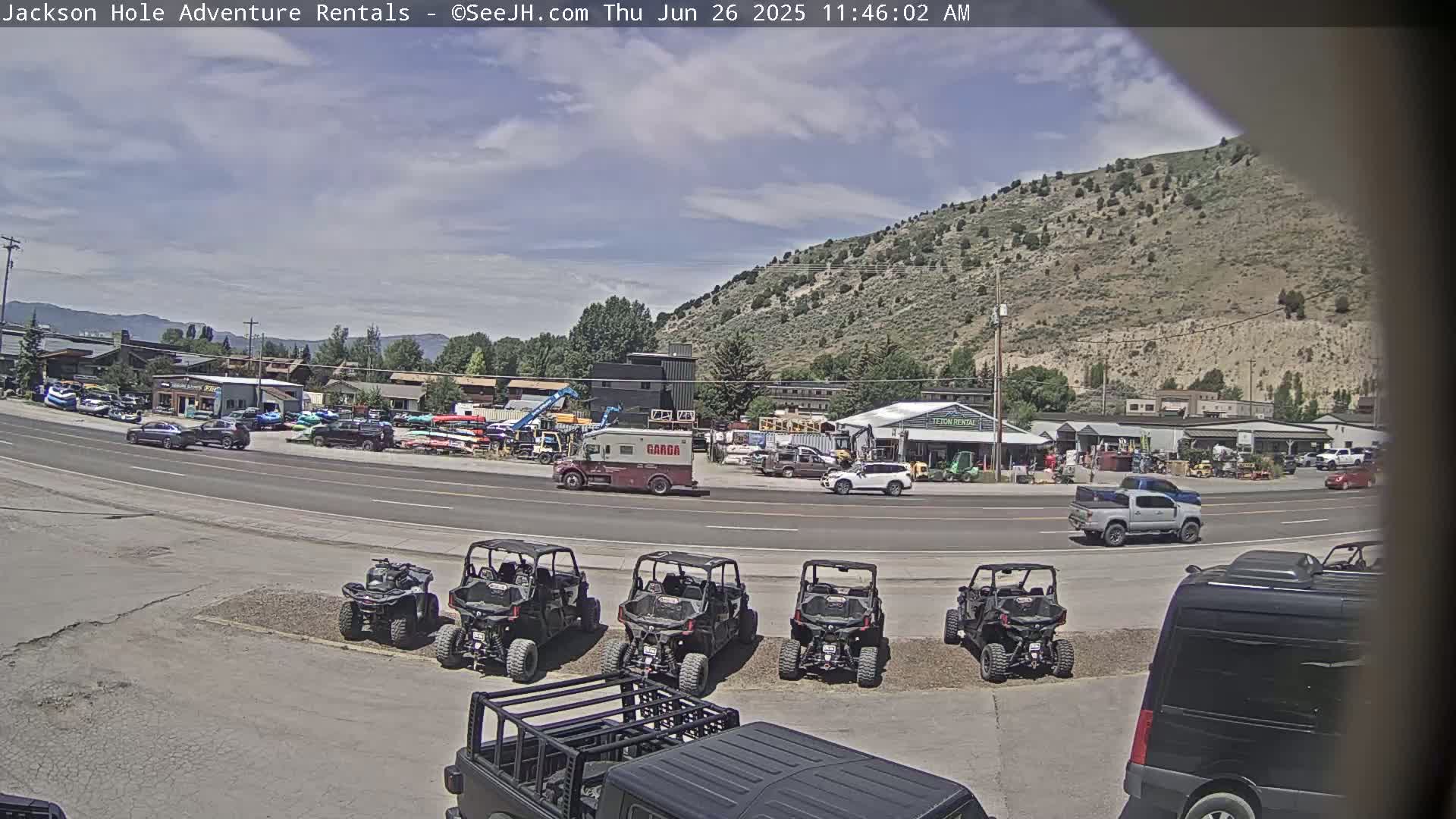 Jackson Hole, Jackson South City Entrance U.S. Highway 191 Live Cam - Jackson, Teton, Wyoming, USA