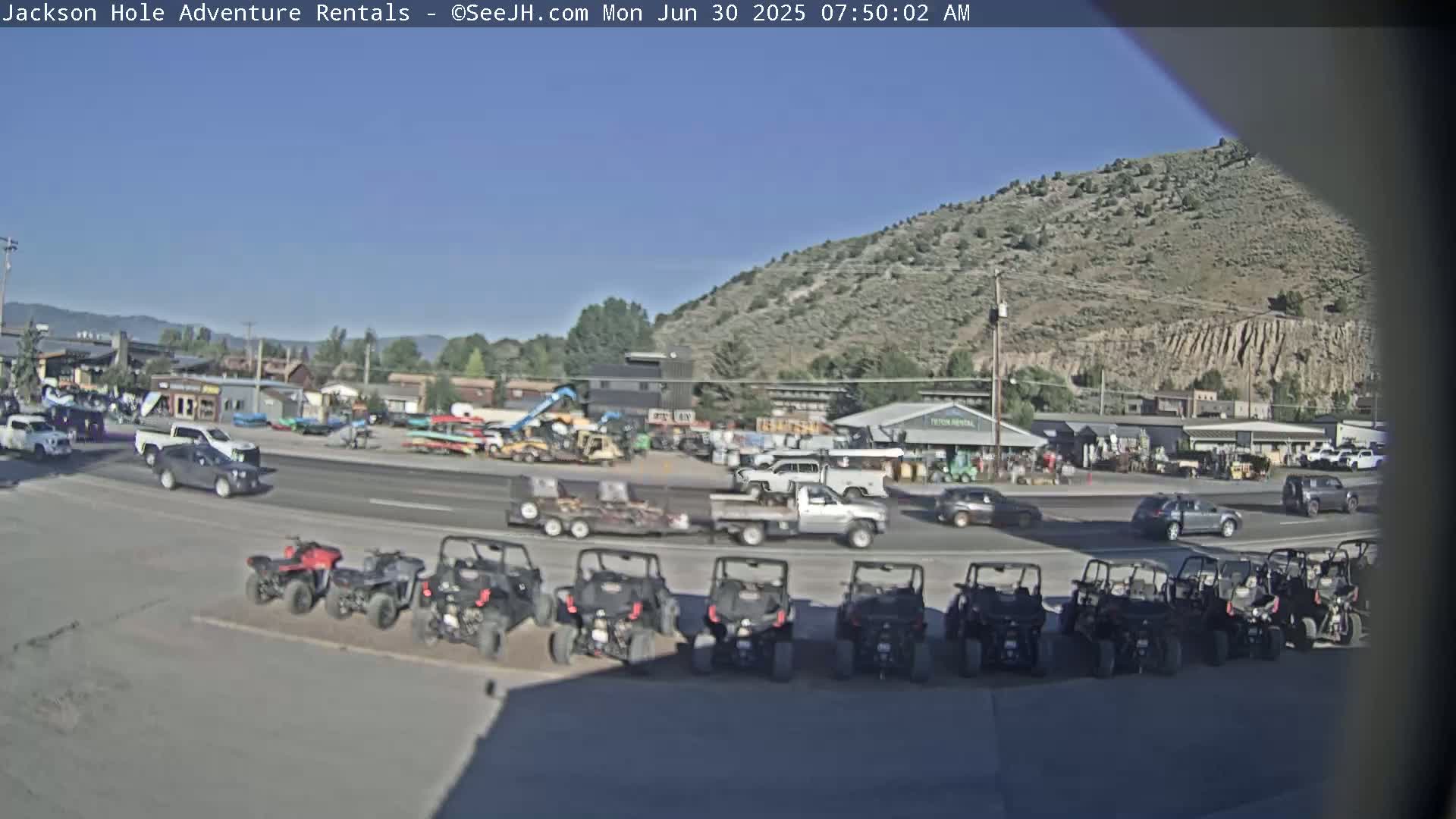 Jackson Hole, Jackson South City Entrance U.S. Highway 191 Live Cam - Jackson, Teton, Wyoming, USA