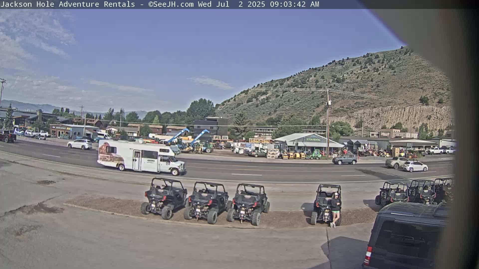 Jackson Hole, Jackson South City Entrance U.S. Highway 191 Live Cam - Jackson, Teton, Wyoming, USA