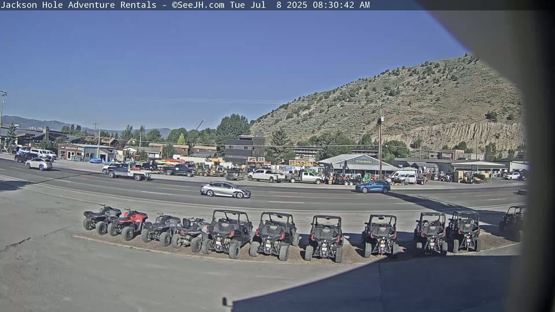 Jackson Hole, Jackson South City Entrance U.S. Highway 191 Live Cam - Jackson, Teton, Wyoming, USA