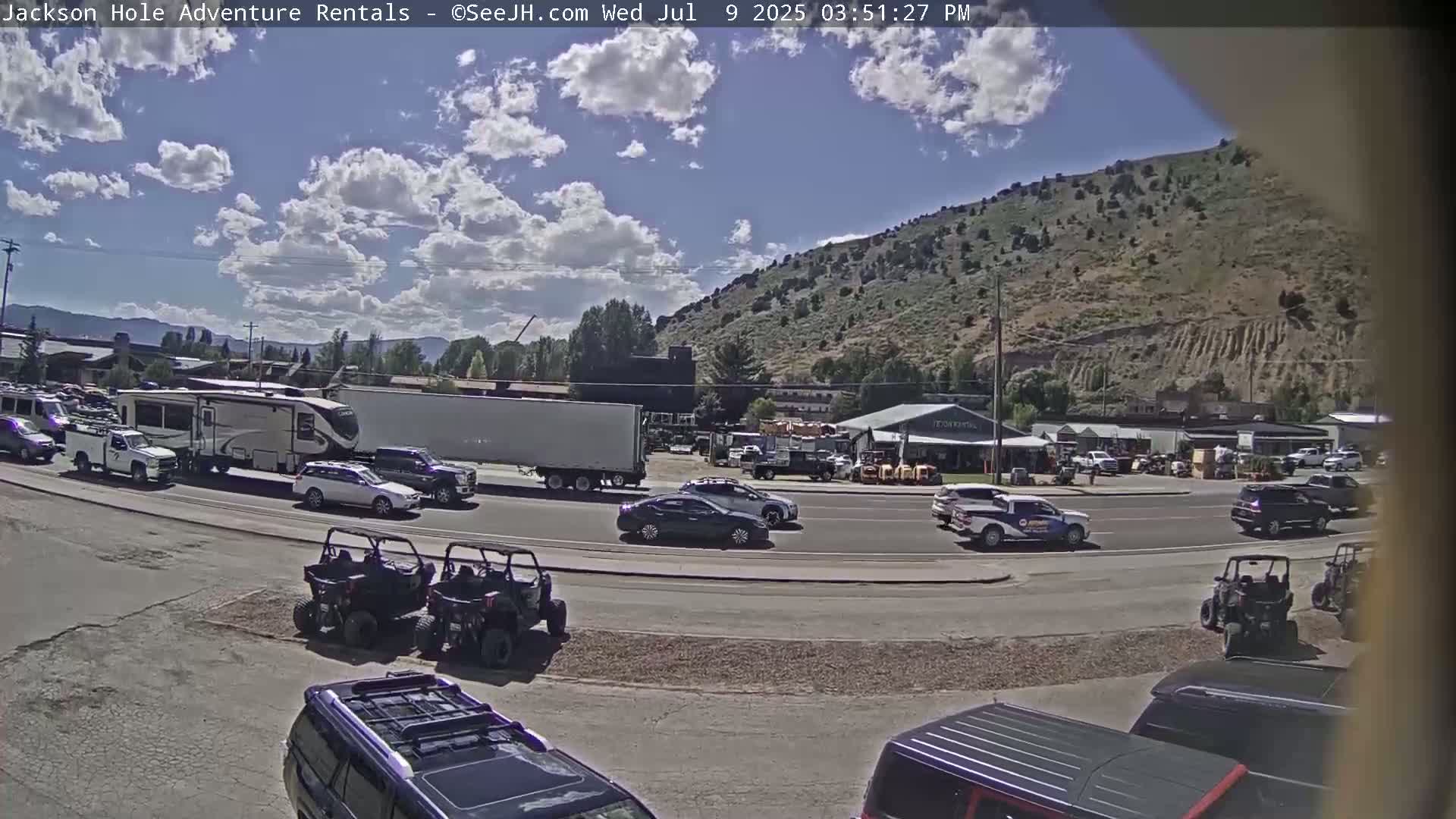 Jackson Hole, Jackson South City Entrance U.S. Highway 191 Live Cam - Jackson, Teton, Wyoming, USA