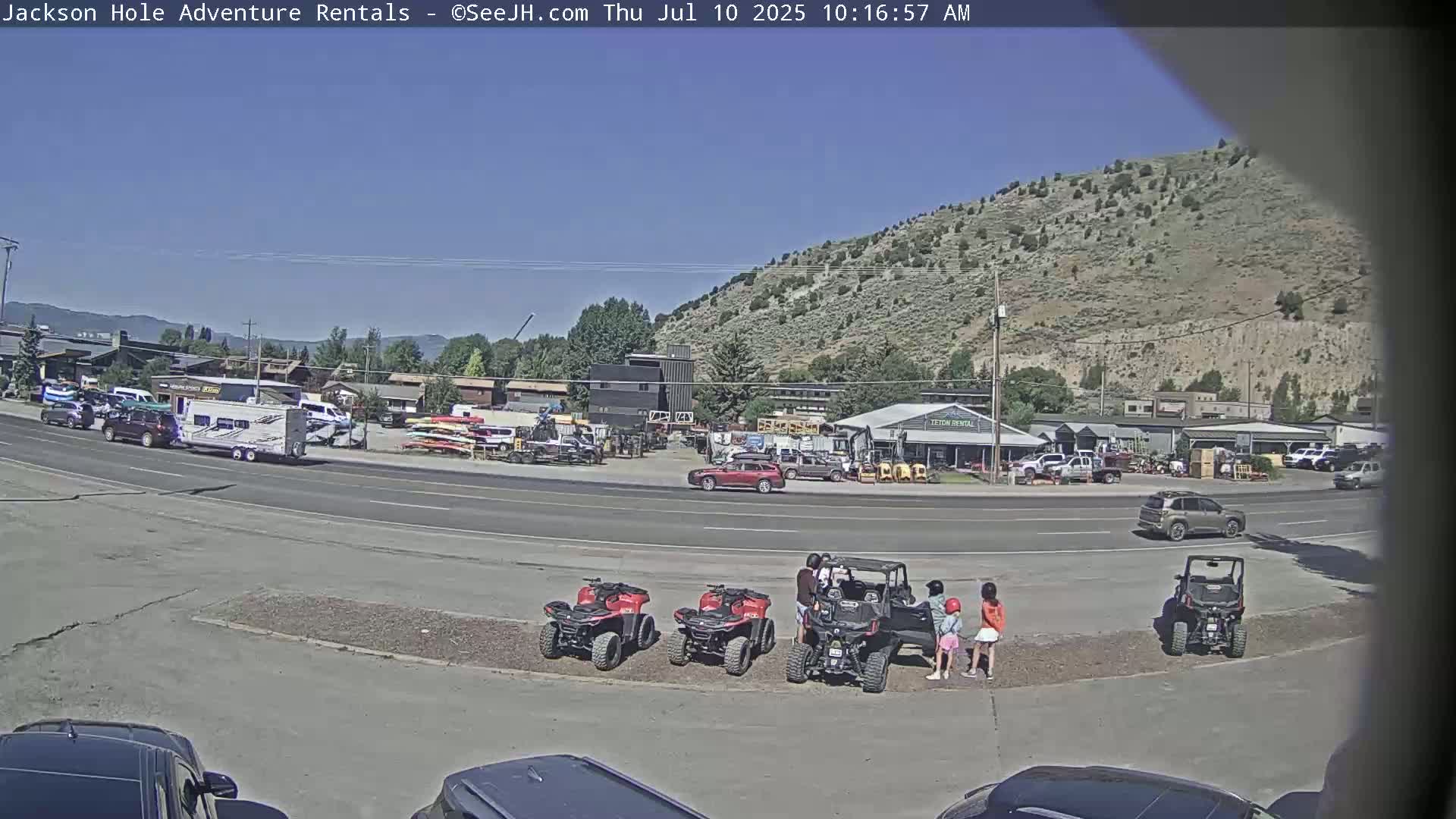Jackson Hole, Jackson South City Entrance U.S. Highway 191 Live Cam - Jackson, Teton, Wyoming, USA