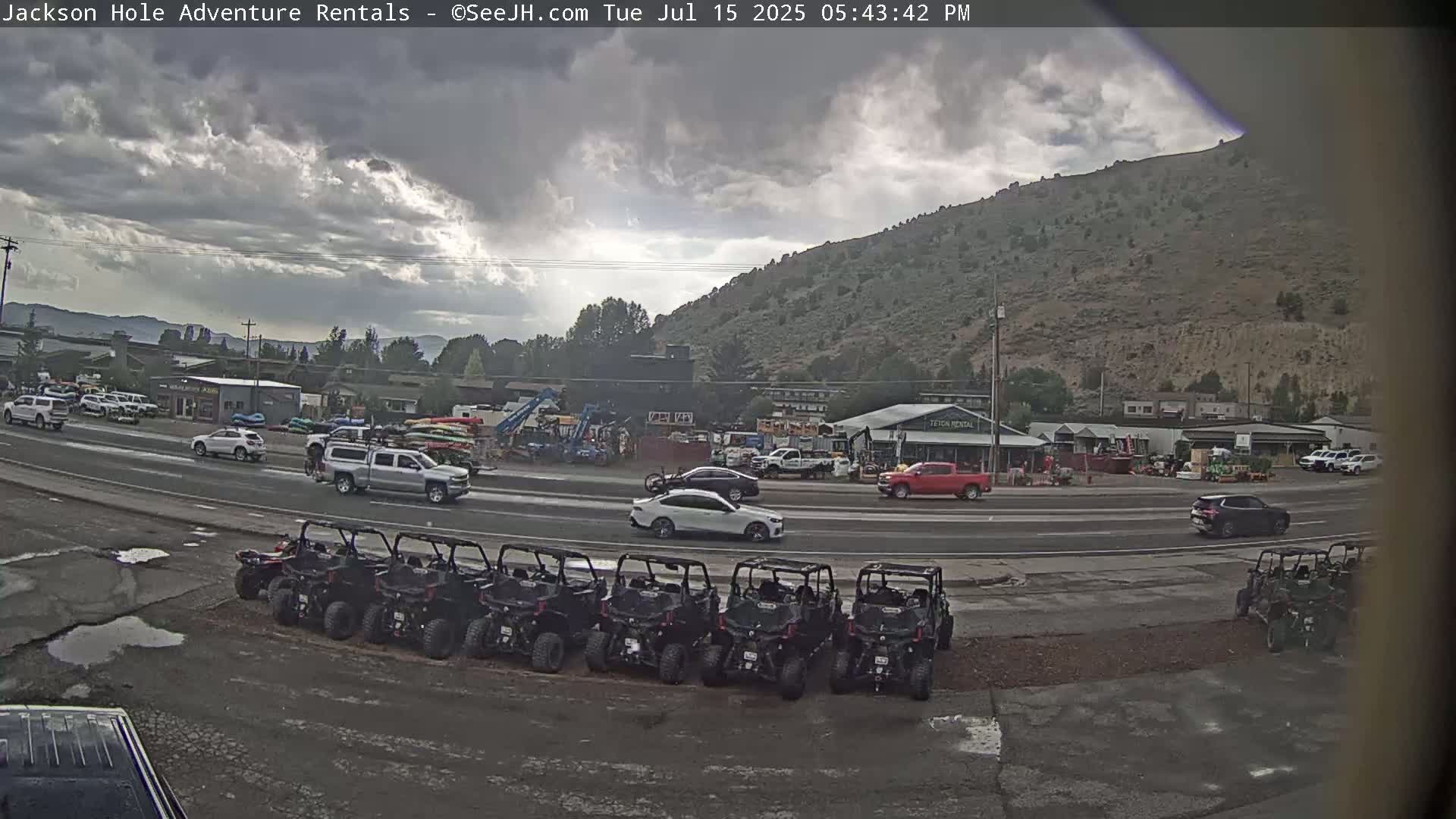 Jackson Hole, Jackson South City Entrance U.S. Highway 191 Live Cam - Jackson, Teton, Wyoming, USA