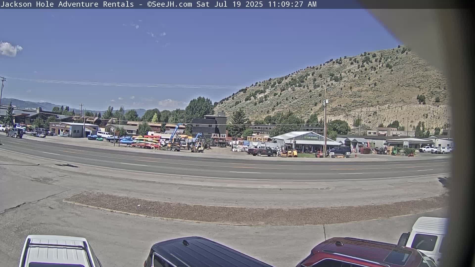 Jackson Hole, Jackson South City Entrance U.S. Highway 191 Live Cam - Jackson, Teton, Wyoming, USA