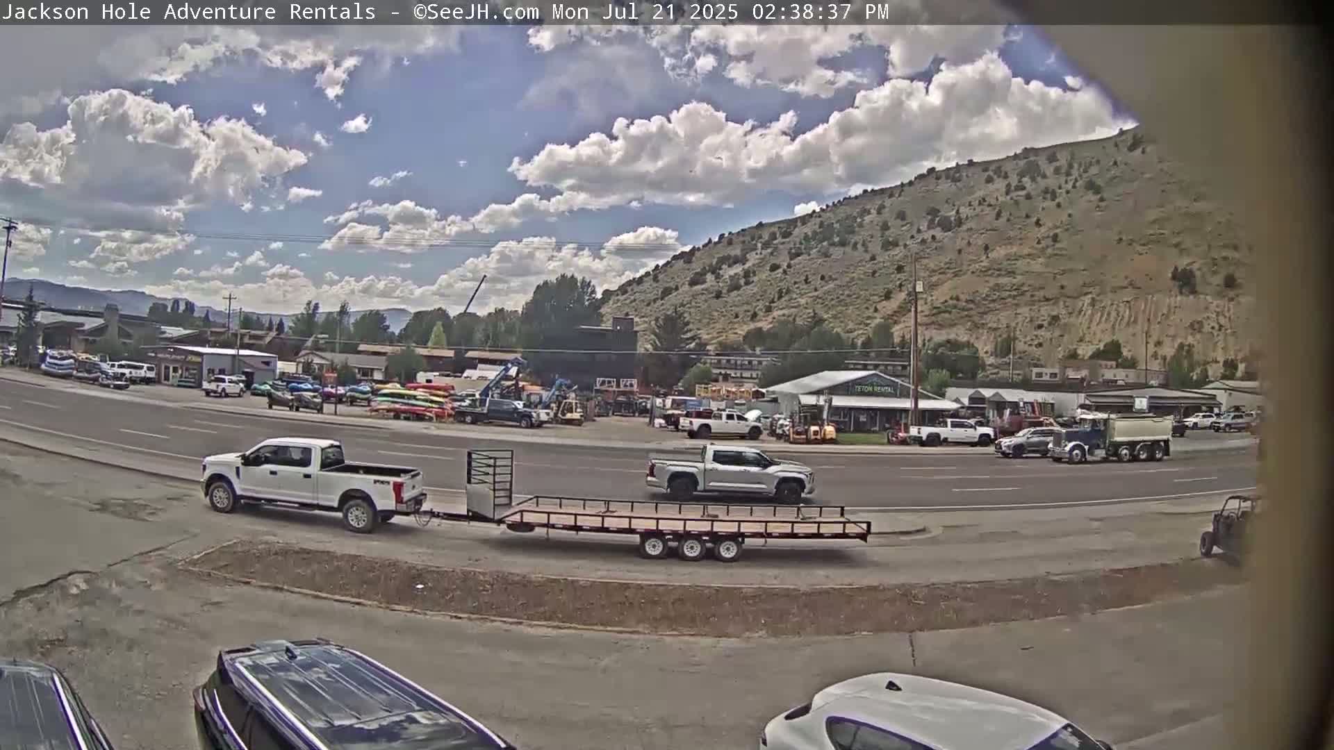 Jackson Hole, Jackson South City Entrance U.S. Highway 191 Live Cam - Jackson, Teton, Wyoming, USA