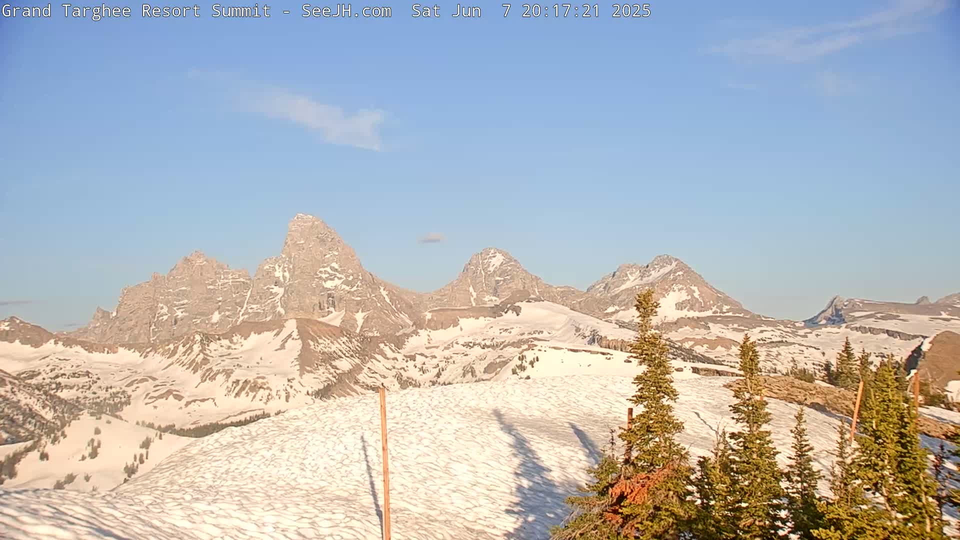 Freds Mountain Summit Ski Slopes Grand Targhee Live Cam - Alta, Teton, Wyoming, USA