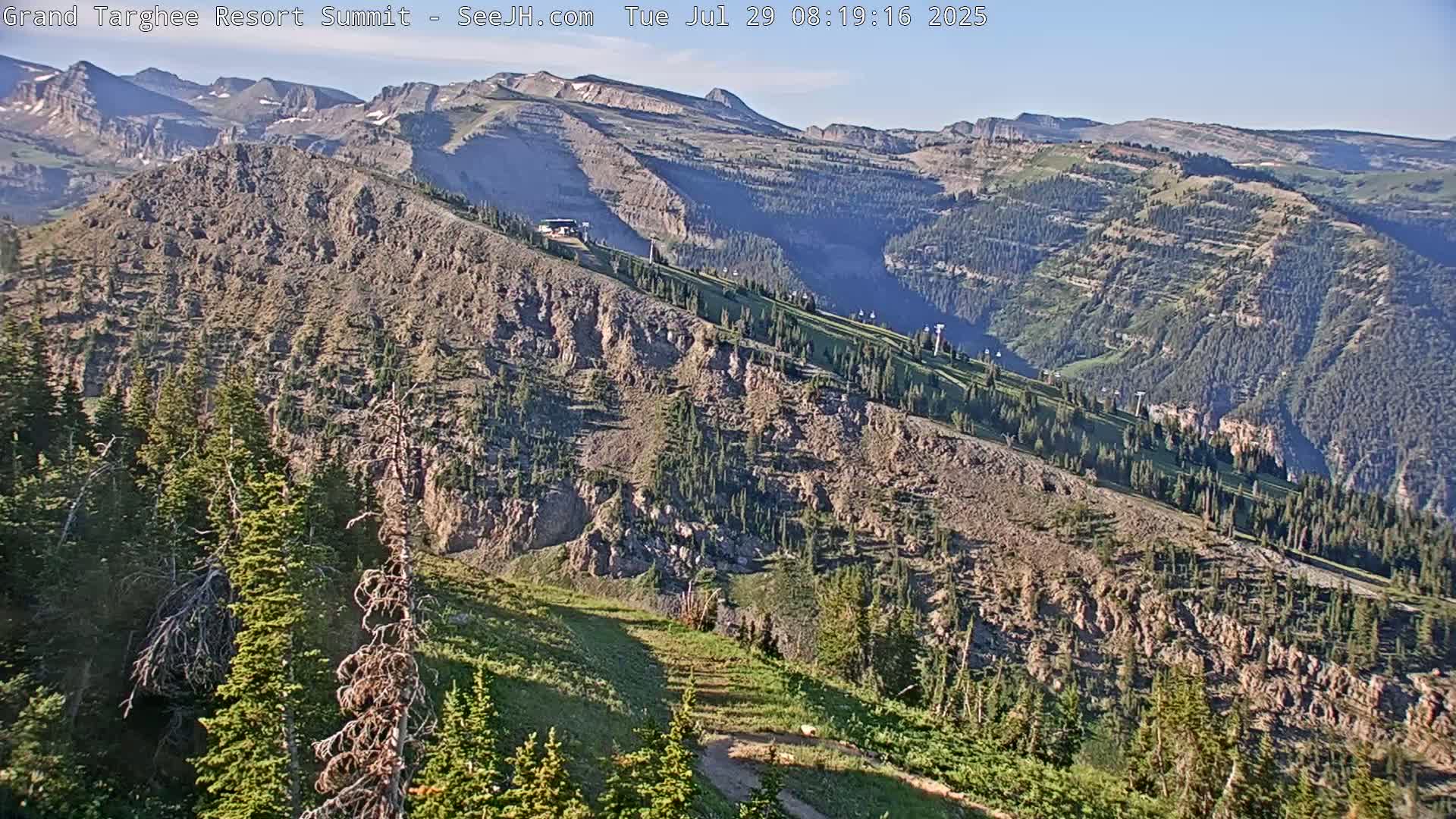 Freds Mountain Summit Ski Slopes Grand Targhee Live Cam - Alta, Teton, Wyoming, USA